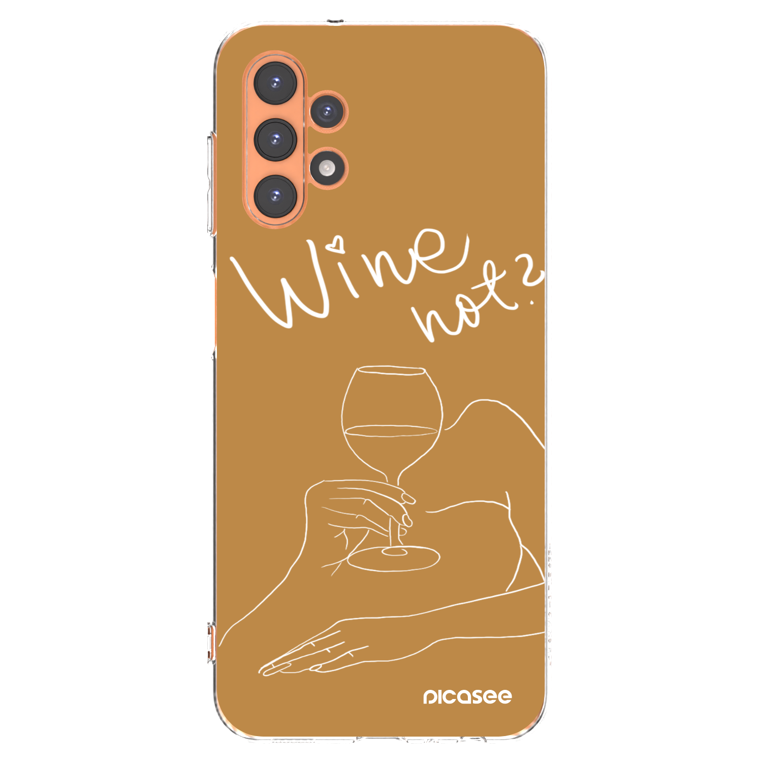 Picasee silikónový prehľadný obal pre Samsung Galaxy A13 4G A135 - Wine not
