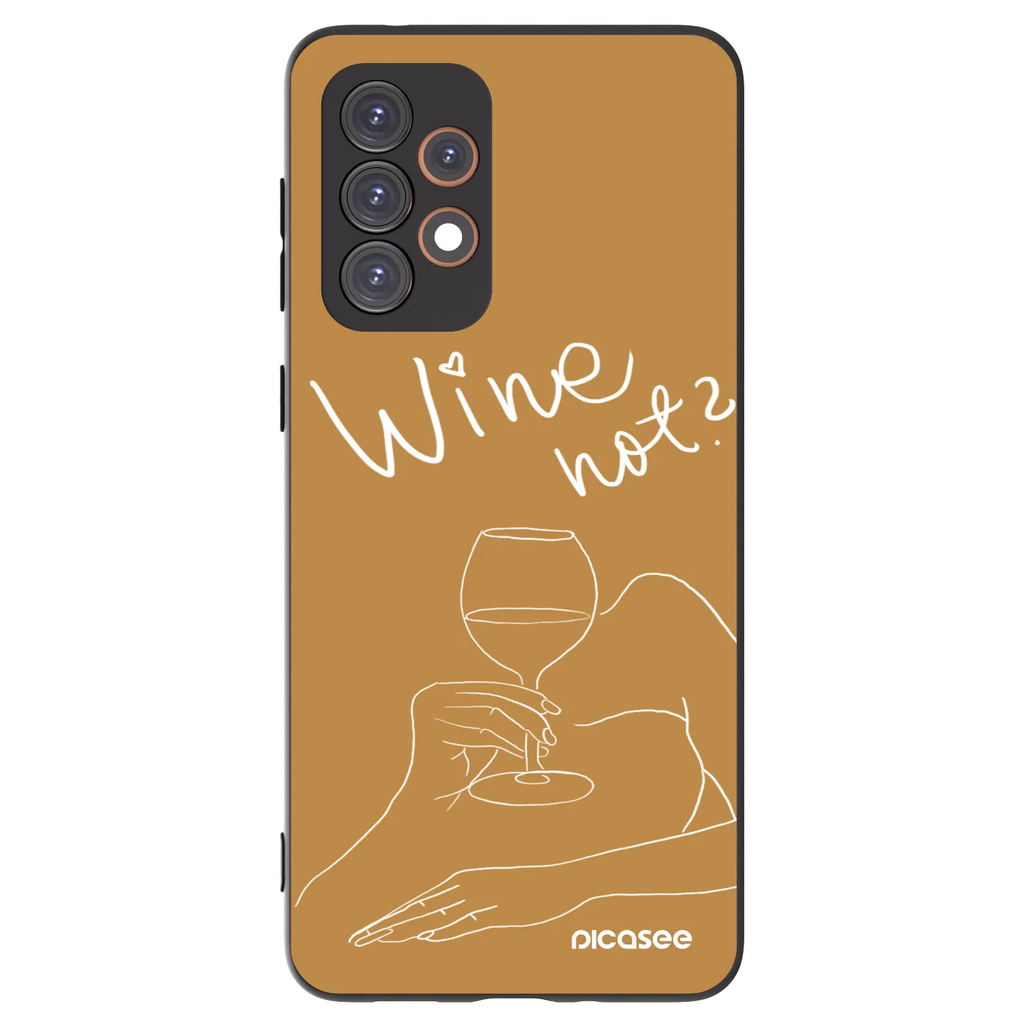 Picasee silikónový čierny obal pre Samsung Galaxy A33 5G A336 - Wine not