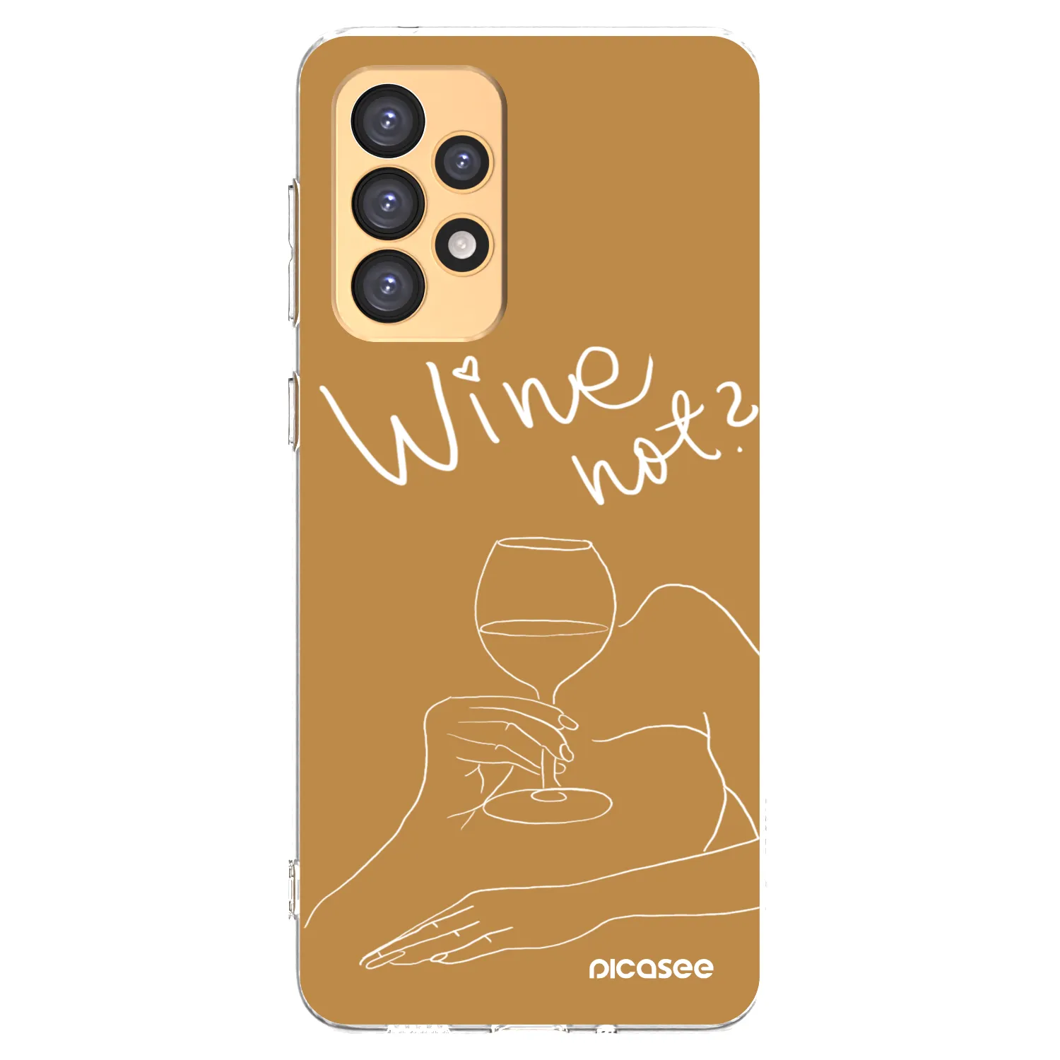 Picasee silikónový prehľadný obal pre Samsung Galaxy A33 5G A336 - Wine not