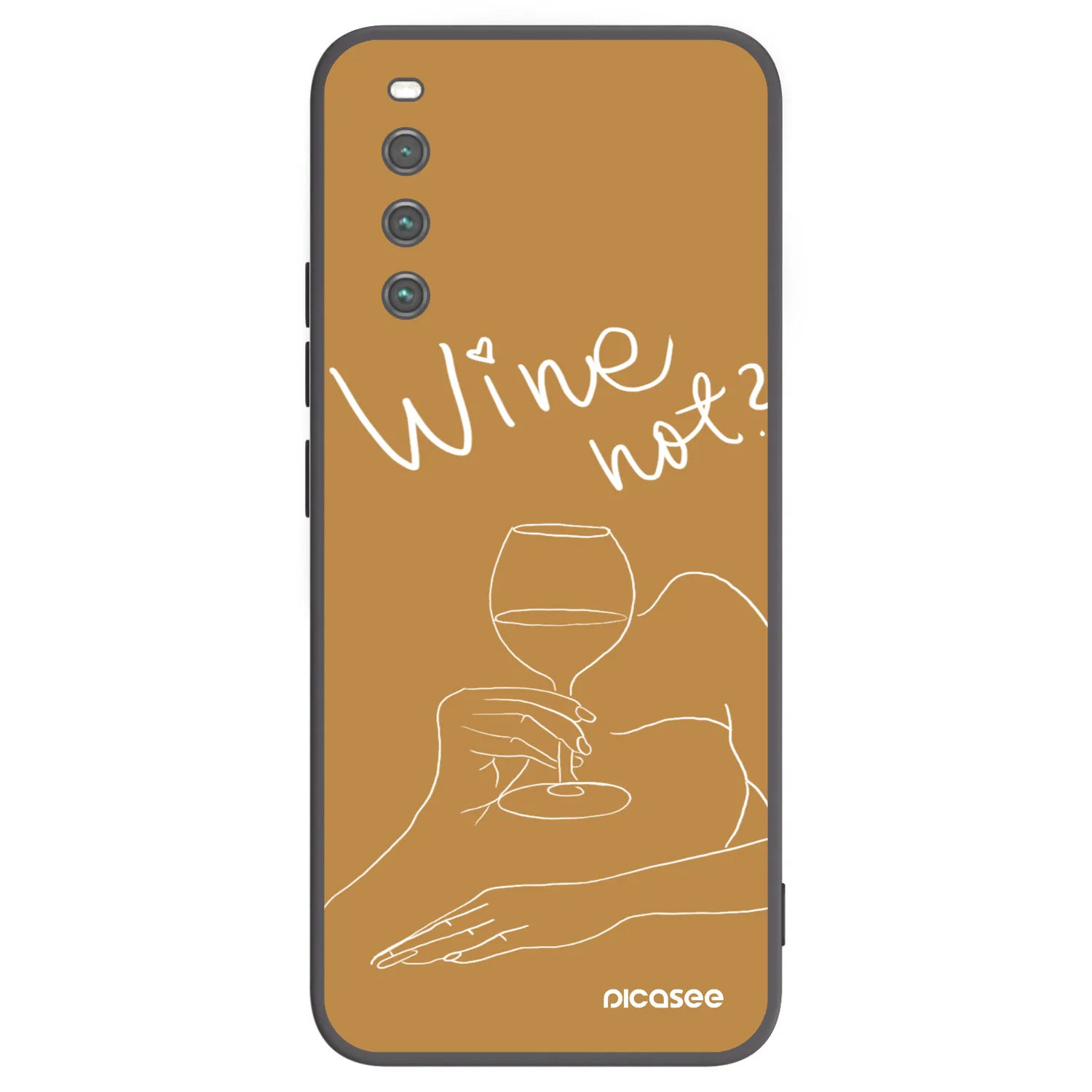 Picasee silikónový čierny obal pre Sony Xperia 10 IV 5G - Wine not