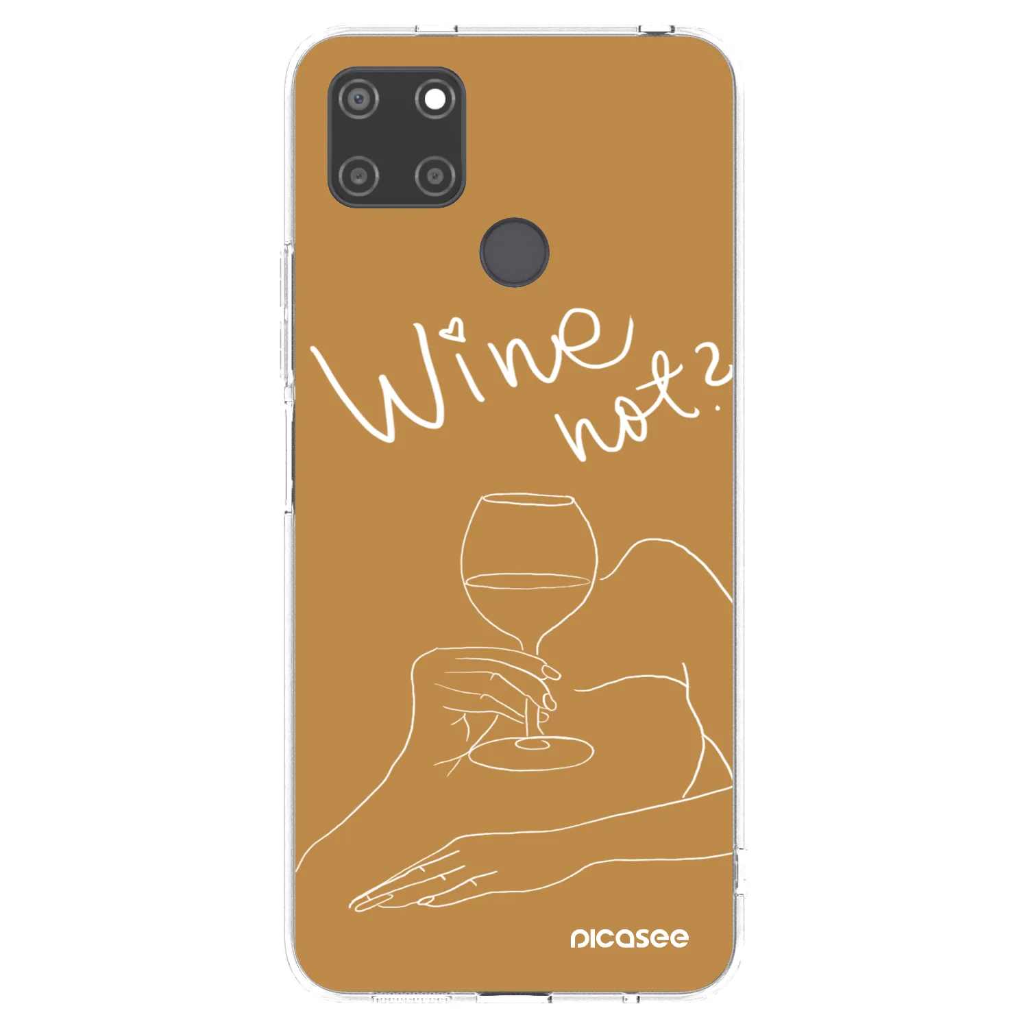 Picasee silikónový prehľadný obal pre Realme C21Y - Wine not