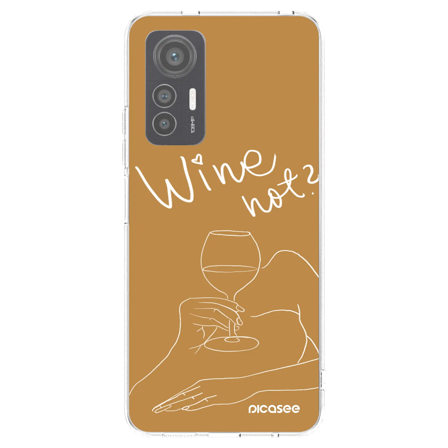 Picasee silikónový prehľadný obal pre Xiaomi 12 Lite - Wine not