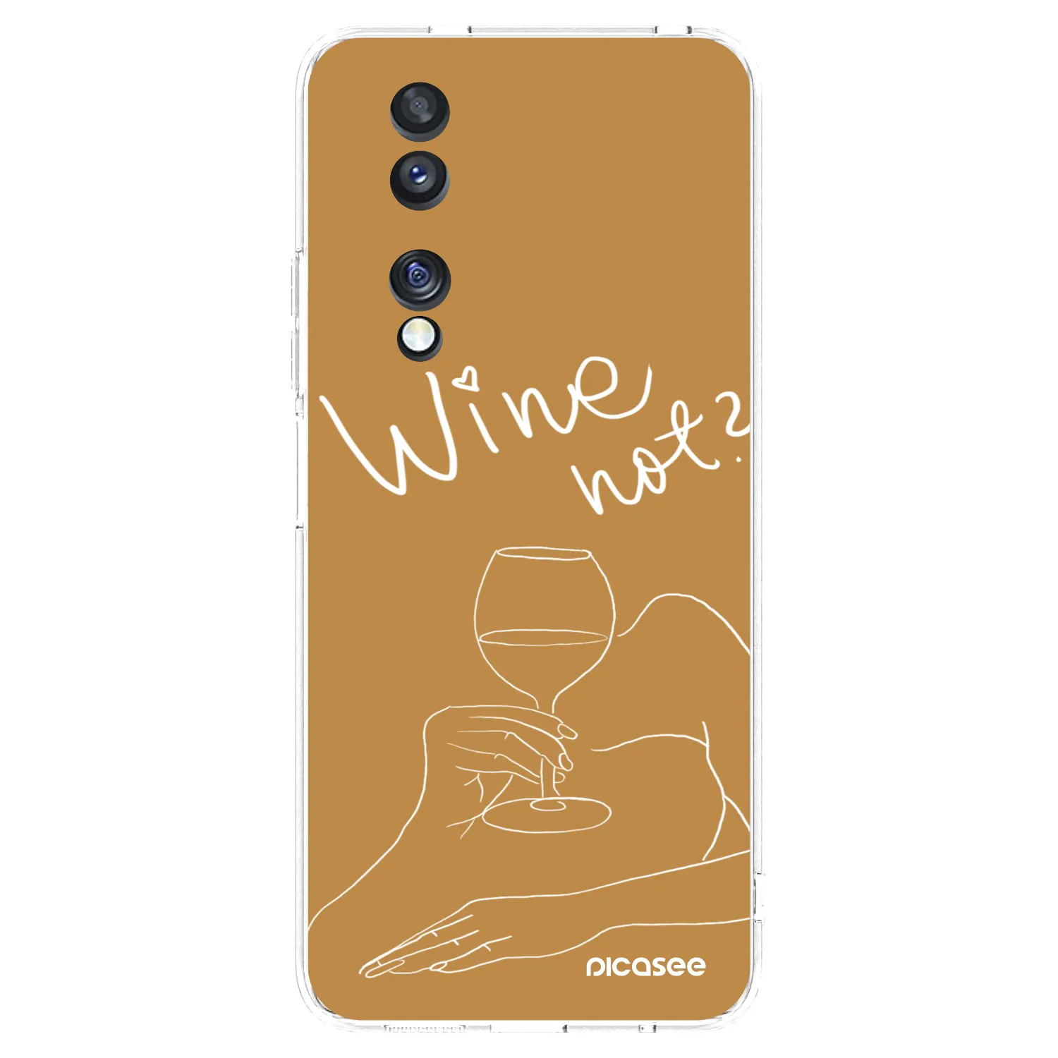 Picasee silikónový prehľadný obal pre Honor 70 - Wine not