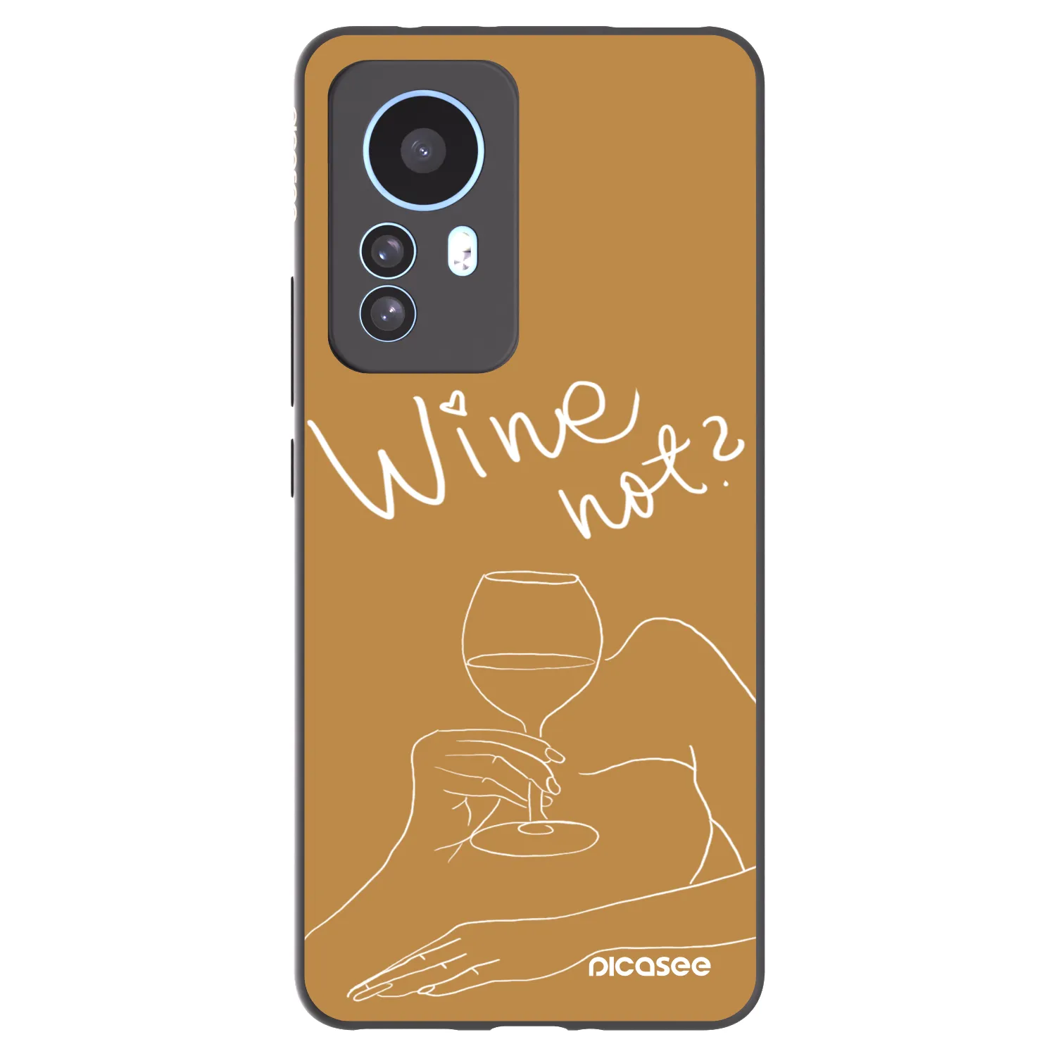 Picasee silikónový čierny obal pre Xiaomi 12T Pro - Wine not