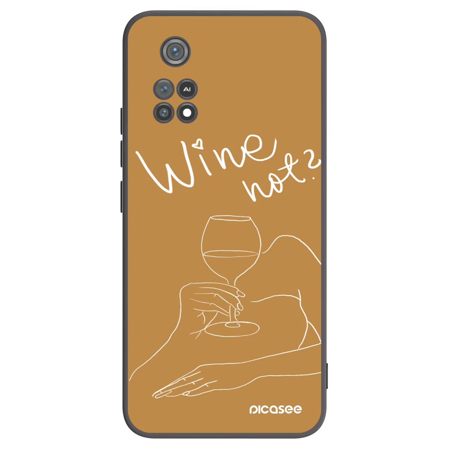 Picasee silikónový čierny obal pre Xiaomi Poco M4 Pro - Wine not