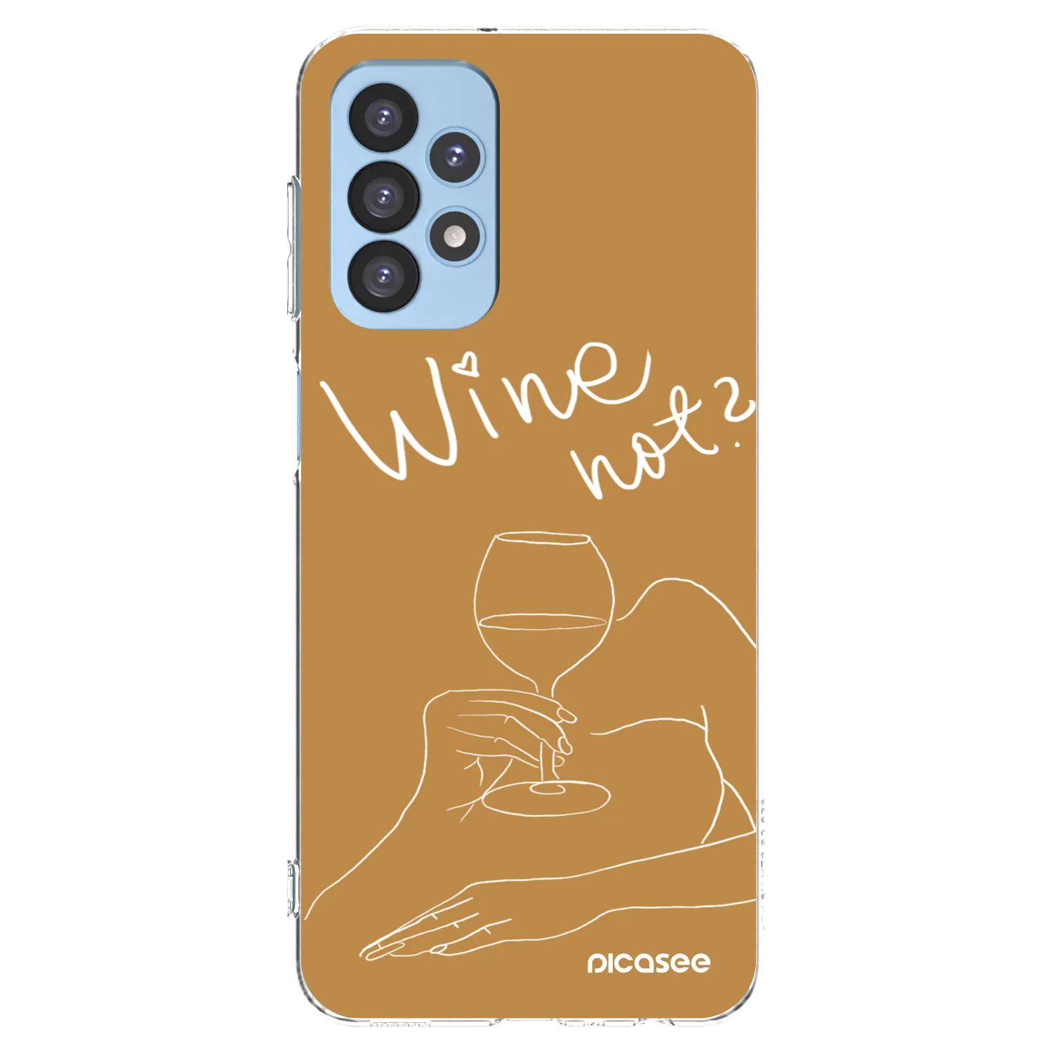 Picasee silikónový prehľadný obal pre Samsung Galaxy A23 A235F 4G - Wine not