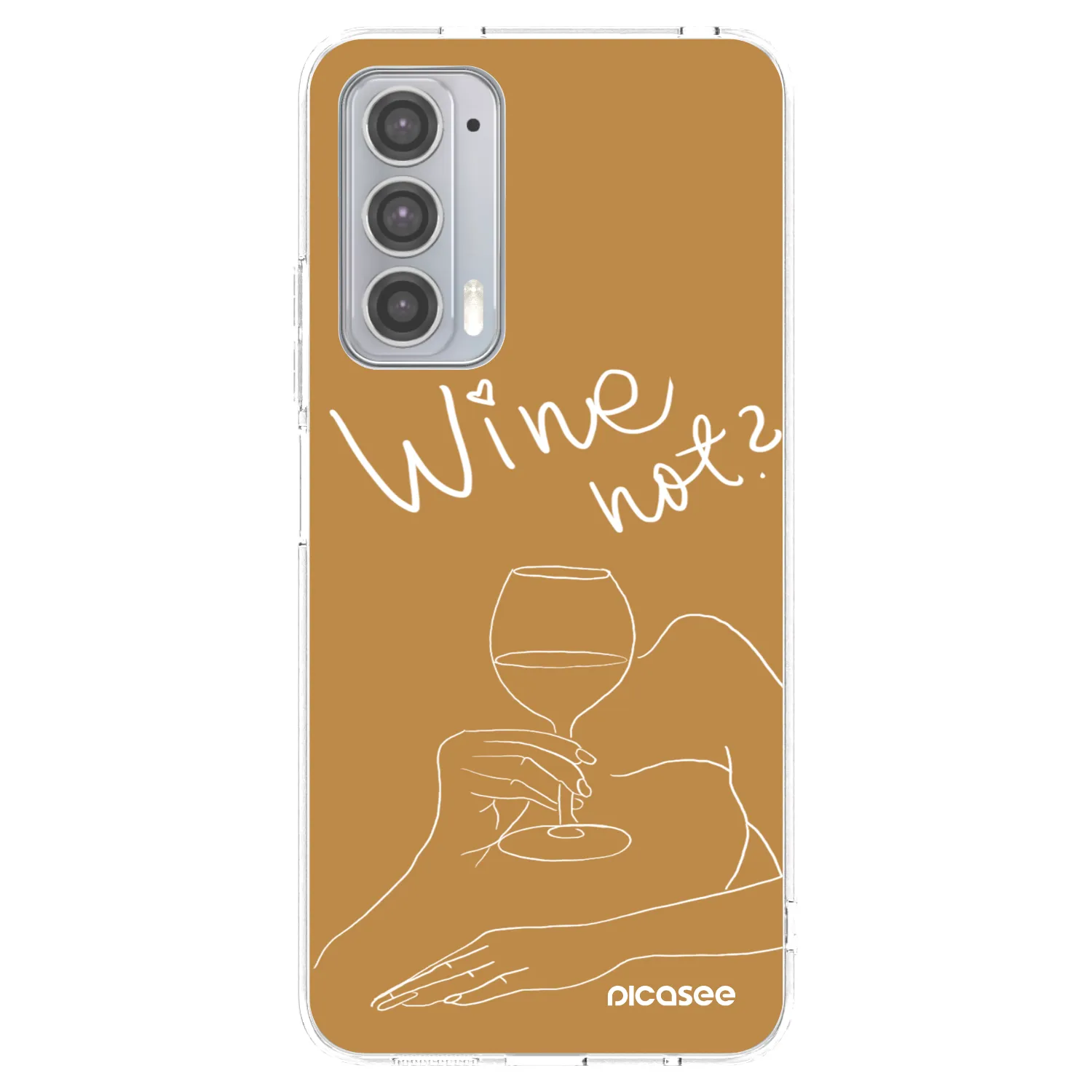 Picasee silikónový prehľadný obal pre Motorola Edge 20 - Wine not