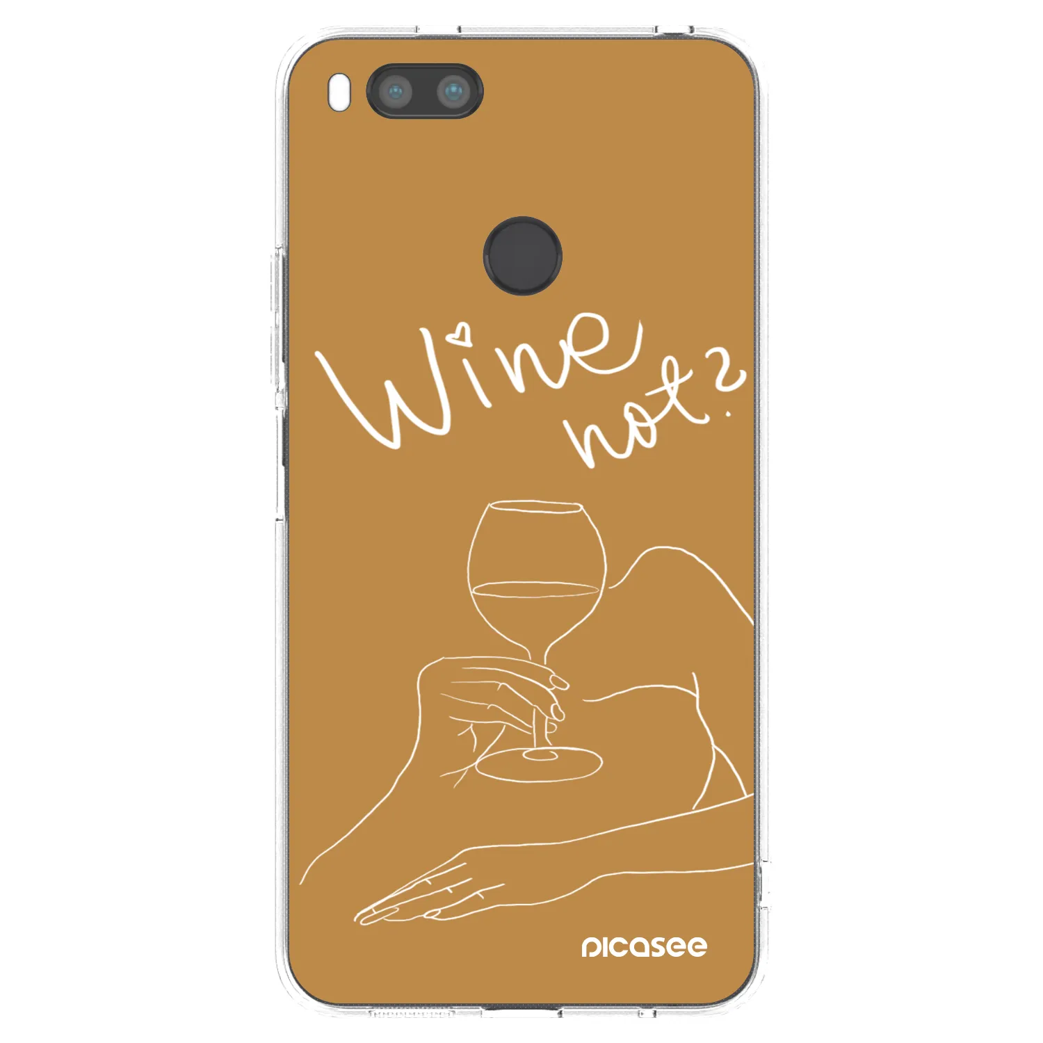 Picasee silikónový prehľadný obal pre Xiaomi Redmi A1 - Wine not