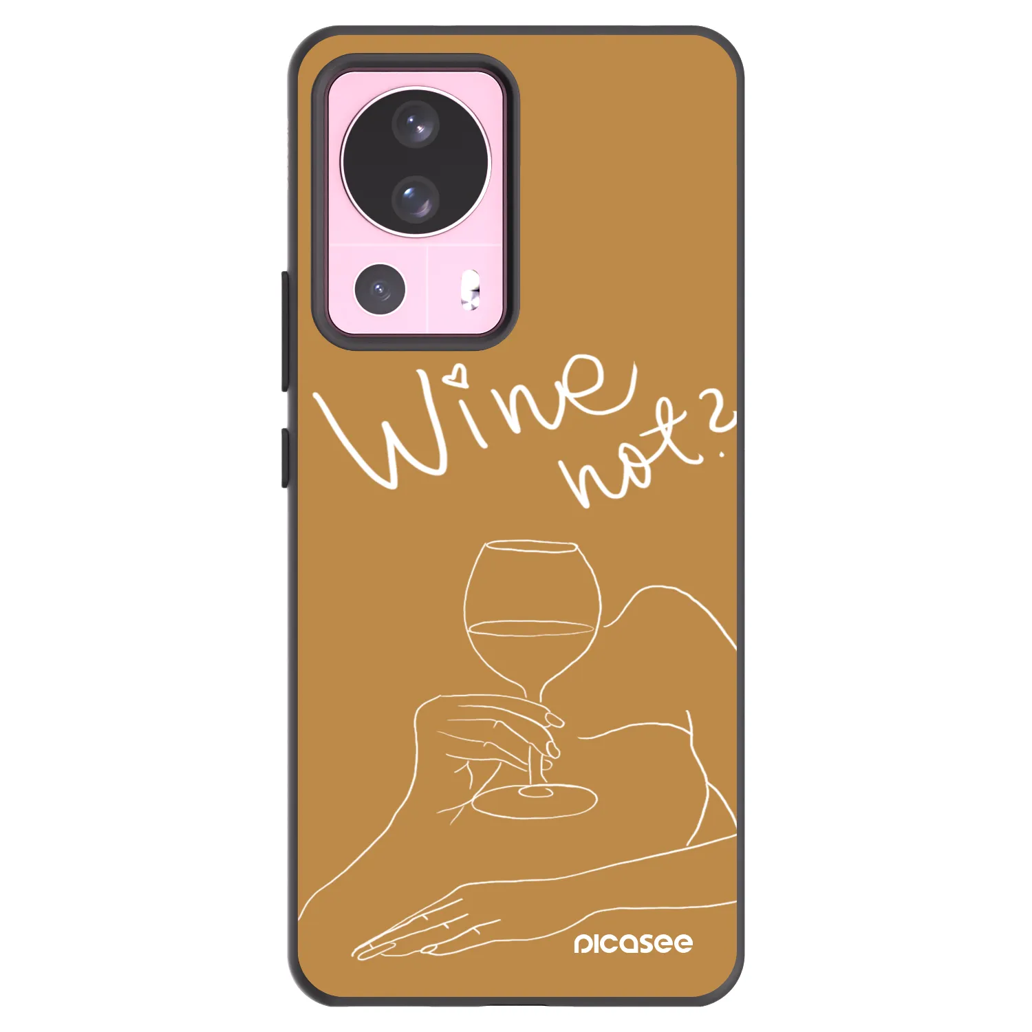 Picasee silikónový čierny obal pre Xiaomi 13 Lite - Wine not