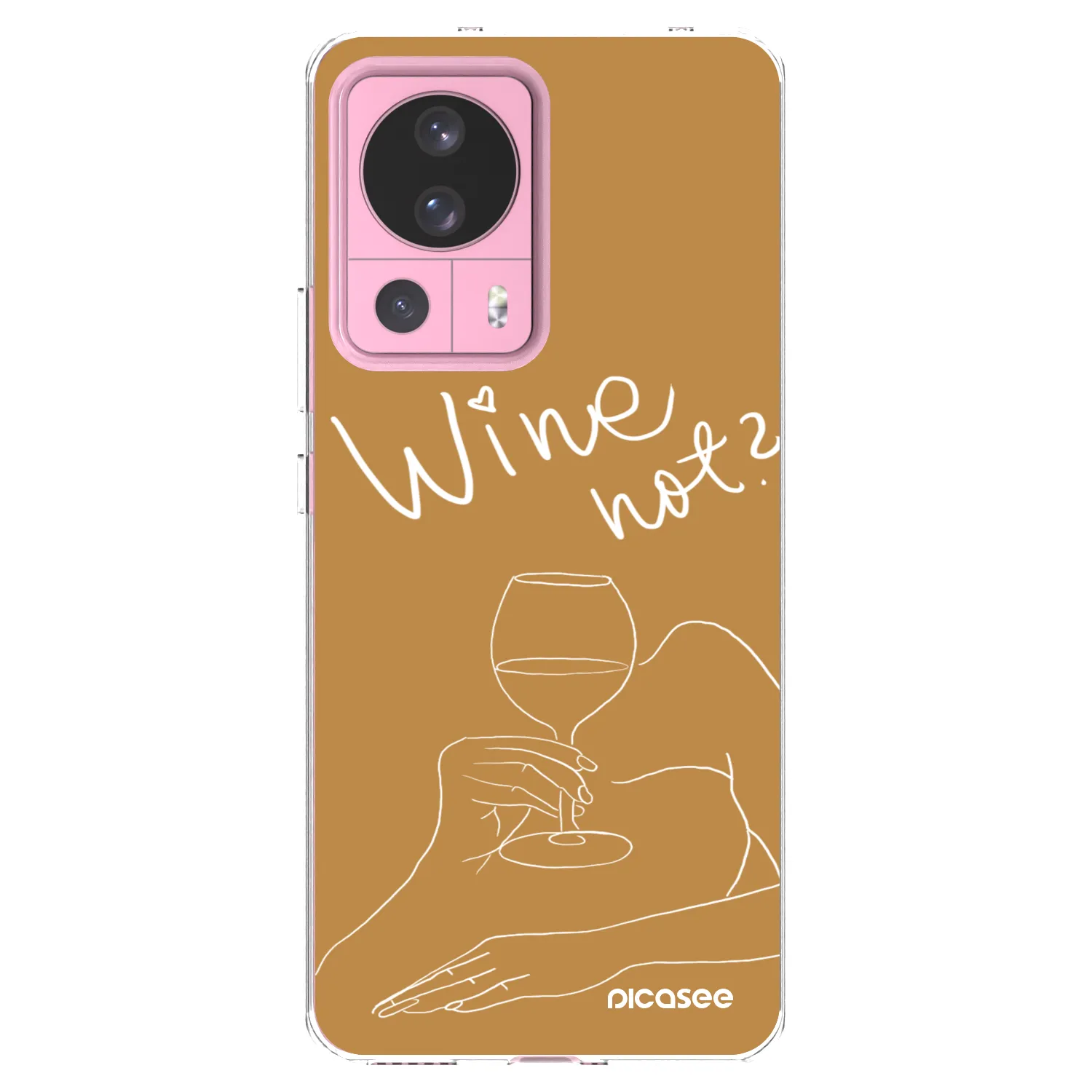 Picasee silikónový prehľadný obal pre Xiaomi 13 Lite - Wine not