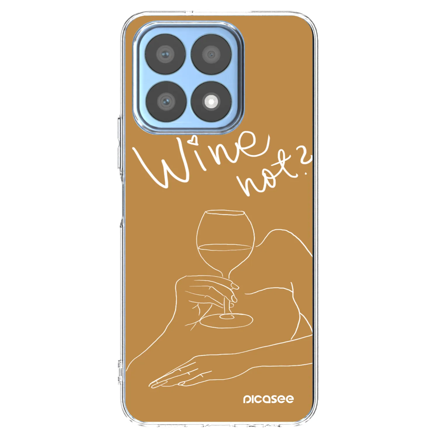 Picasee silikónový prehľadný obal pre Honor X8a - Wine not