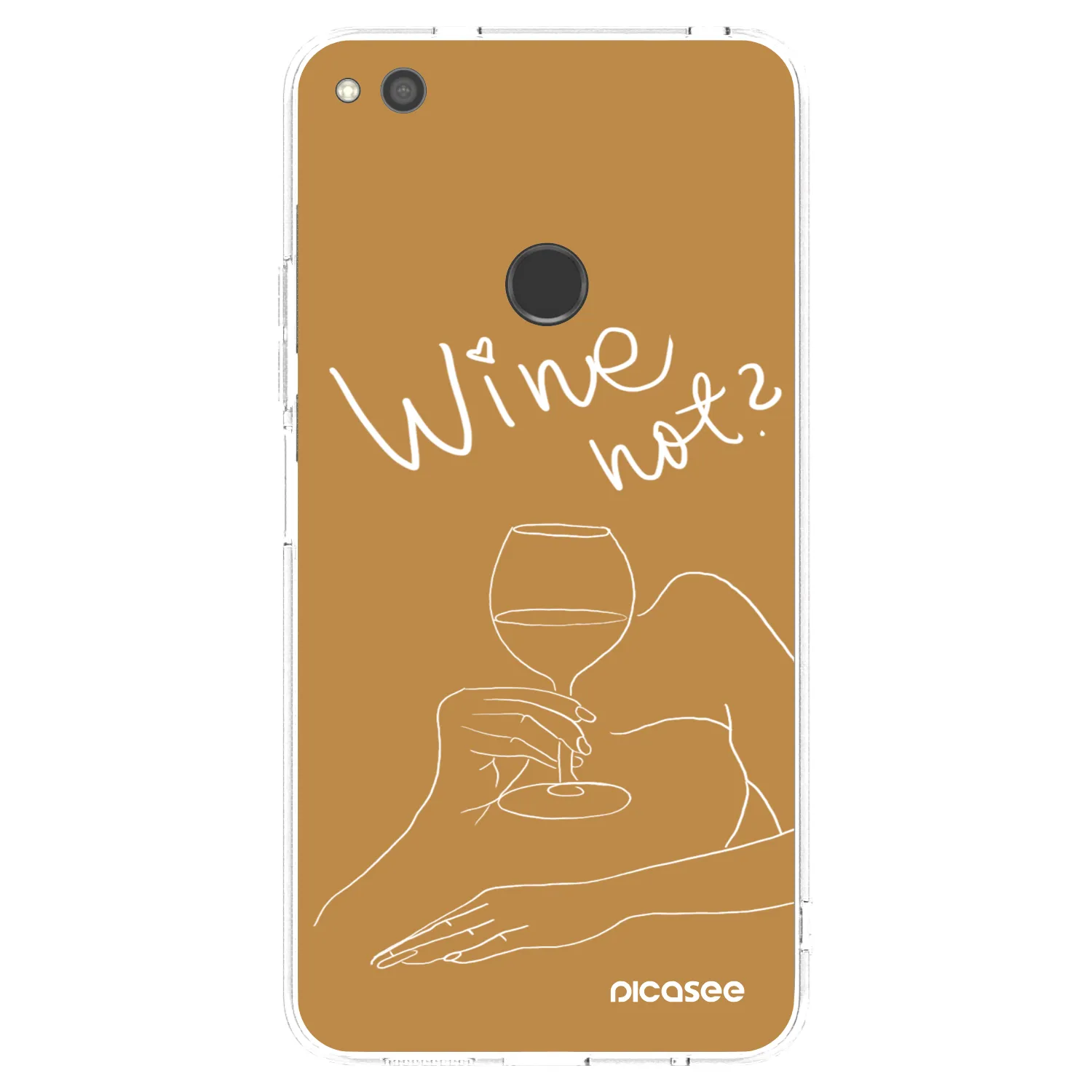Picasee silikónový prehľadný obal pre Huawei P9 Lite 2017 - Wine not