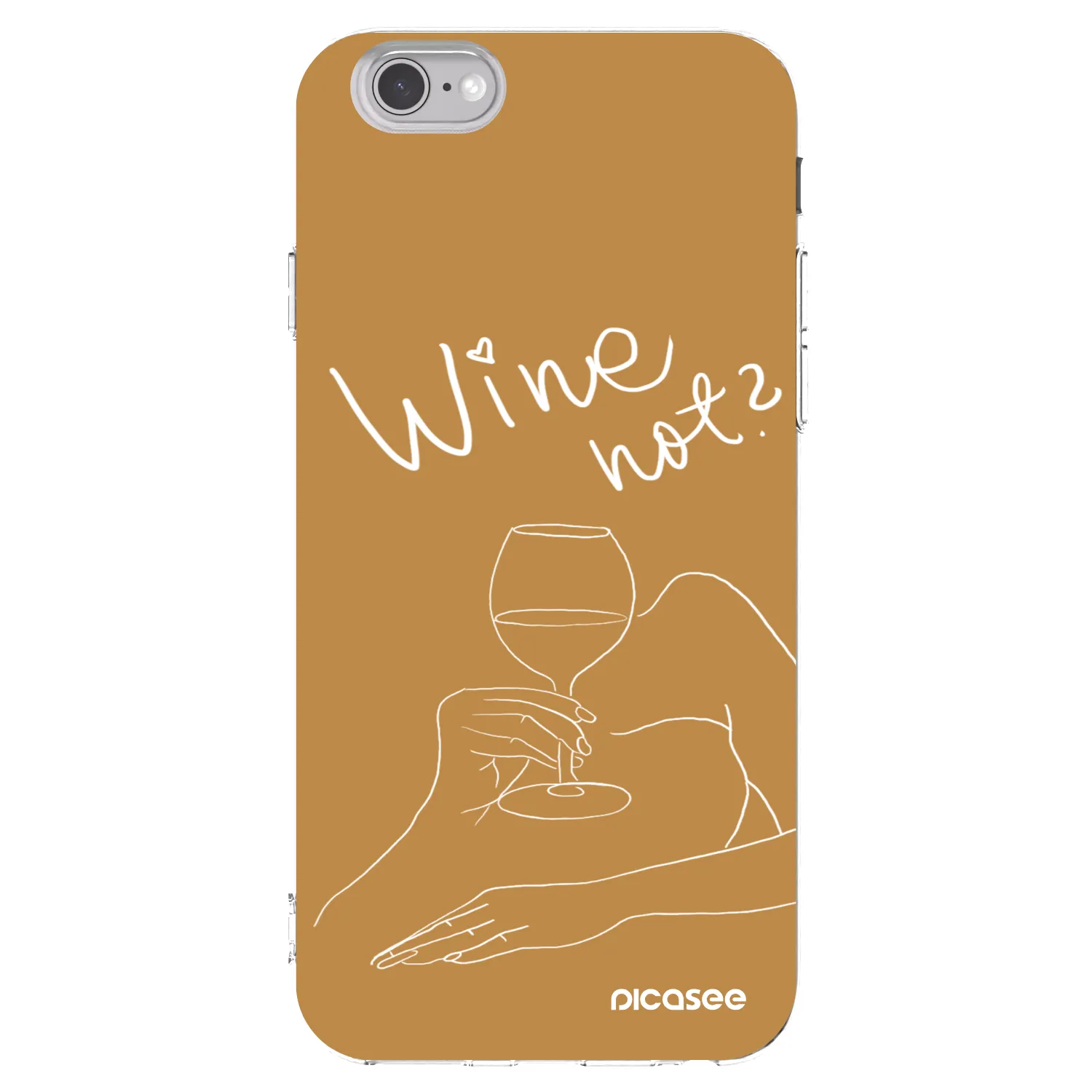 Silikónový prehľadný obal pre Apple iPhone 6/6S - Wine not