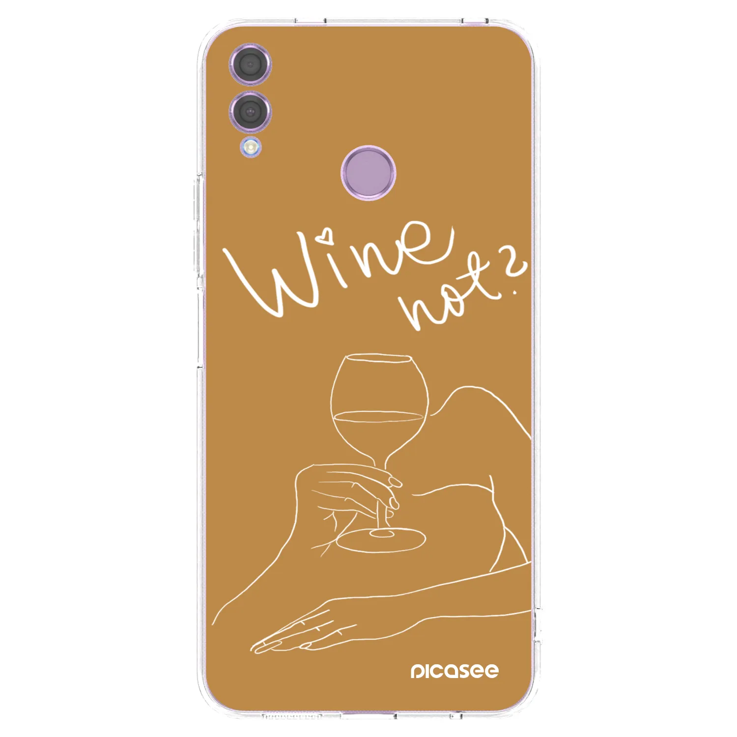 Silikónový prehľadný obal pre Honor 8X - Wine not