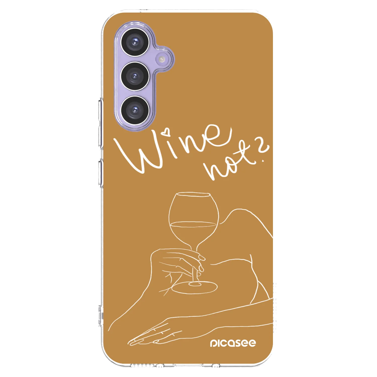 Picasee silikónový prehľadný obal pre Samsung Galaxy A54 5G A546B - Wine not