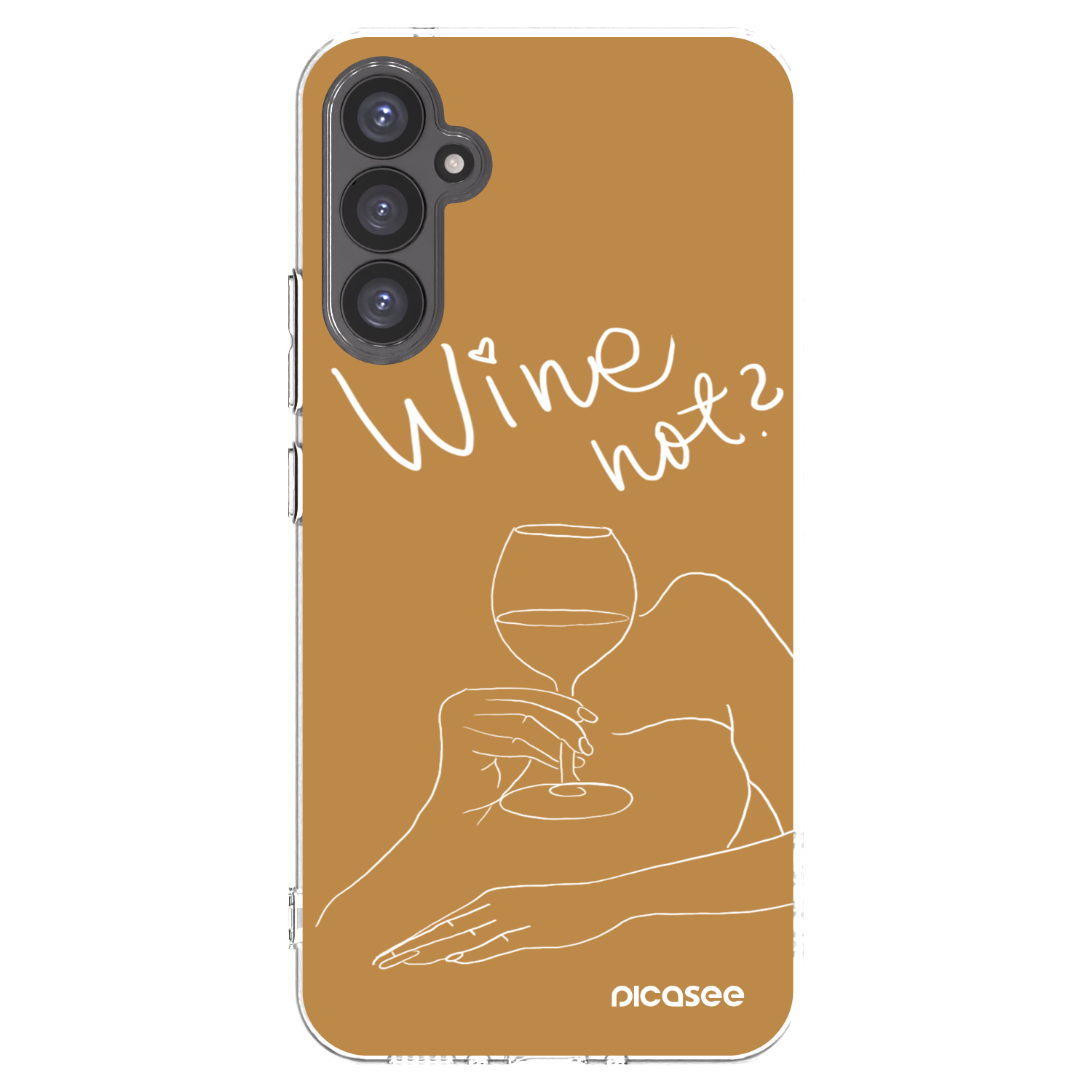 Picasee silikónový prehľadný obal pre Samsung Galaxy A34 5G A346B - Wine not