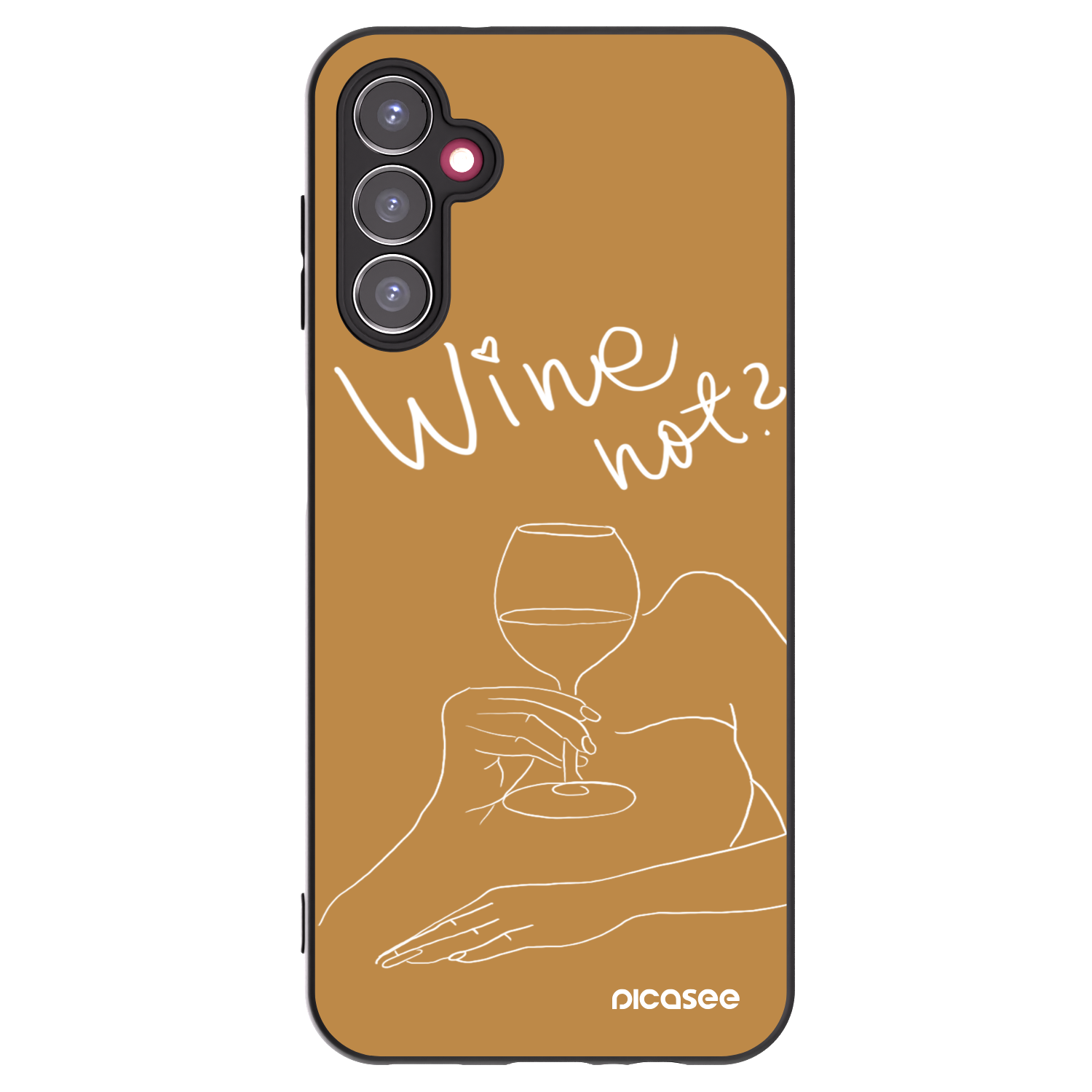 Picasee silikónový čierny obal pre Samsung Galaxy A14 5G A146P - Wine not