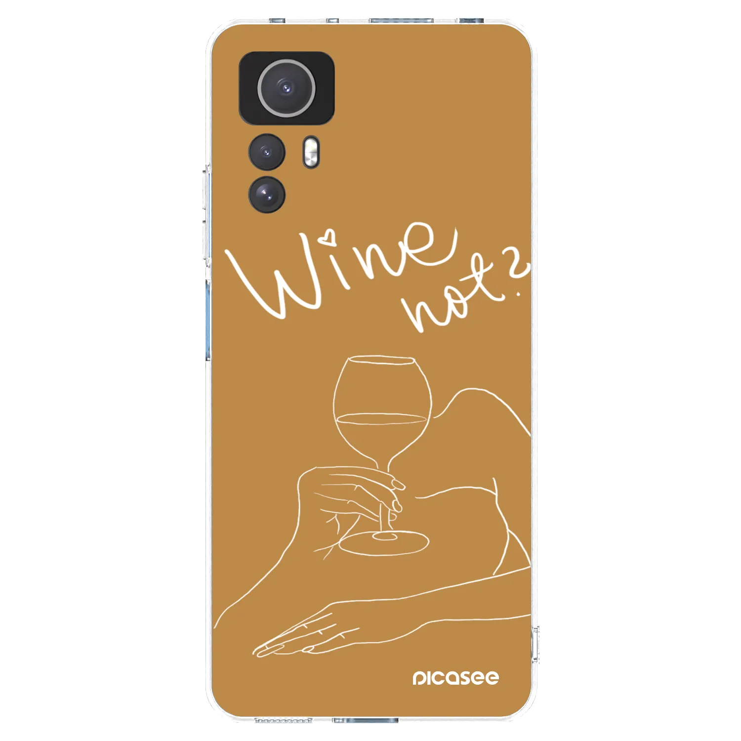 Picasee silikónový prehľadný obal pre Xiaomi Redmi Note 12S - Wine not