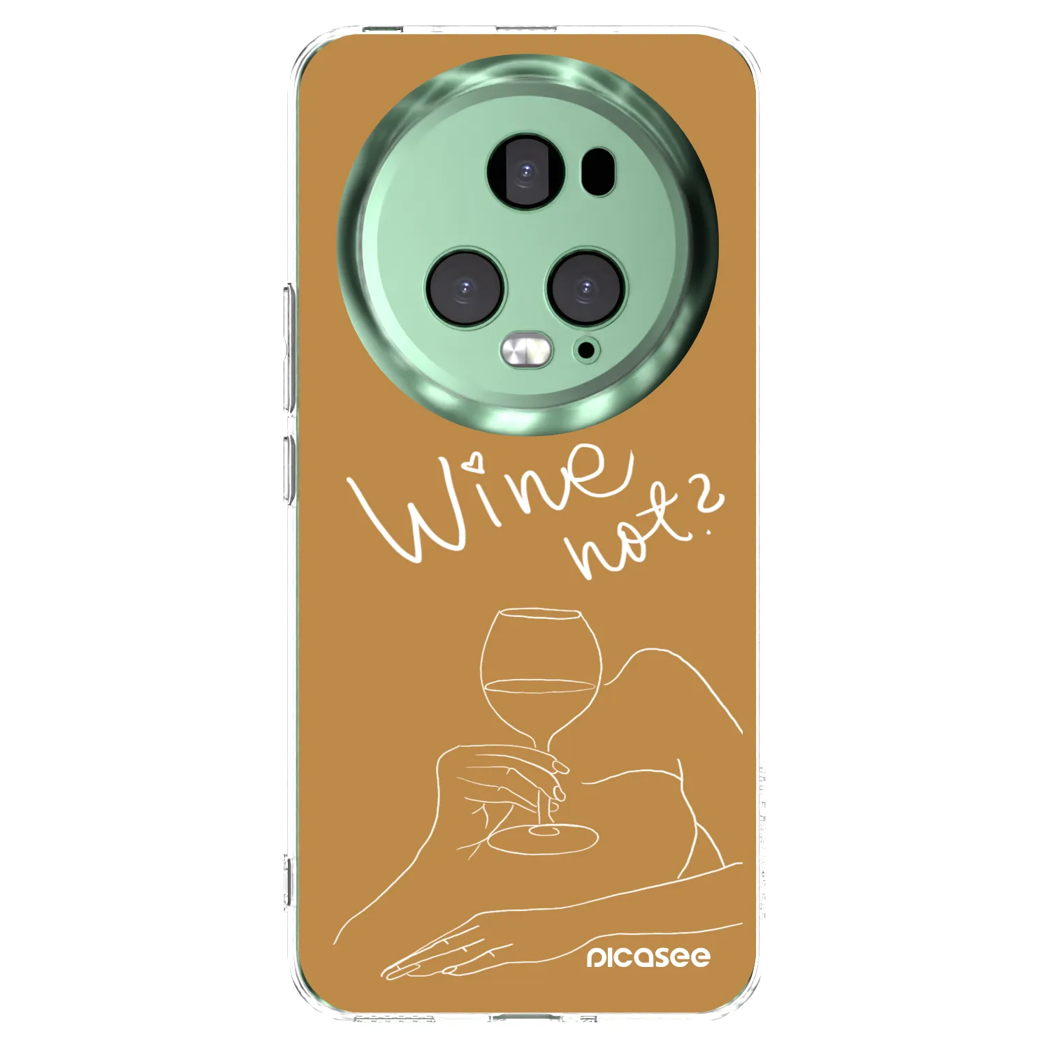 Picasee silikónový prehľadný obal pre Honor Magic5 Pro - Wine not