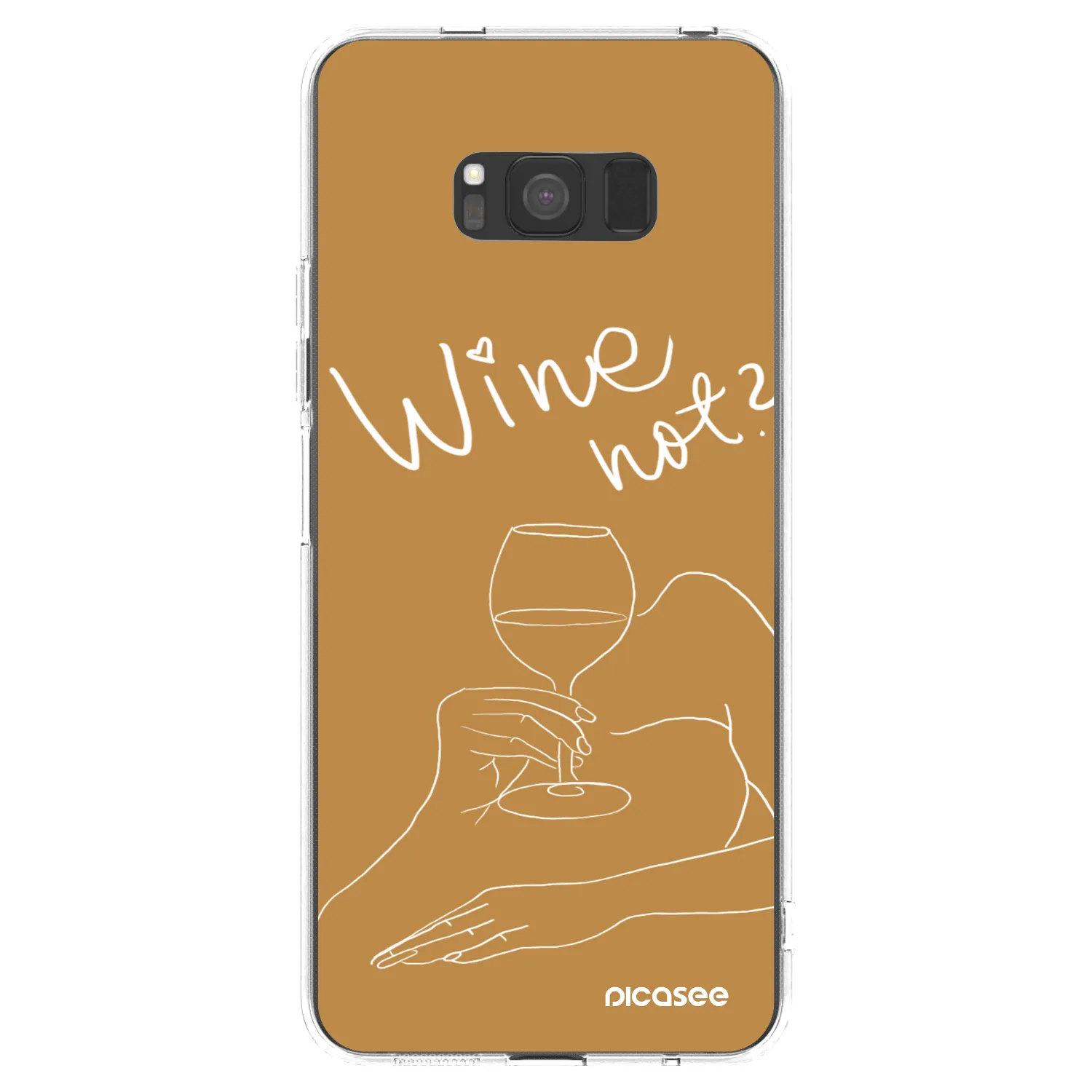 Picasee silikónový prehľadný obal pre Samsung Galaxy S8 G950F - Wine not