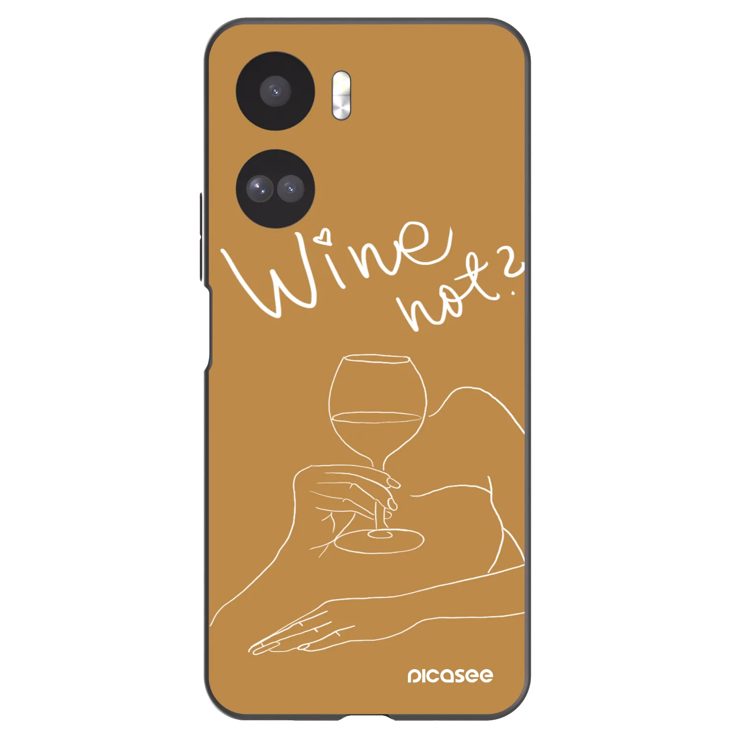 Picasee silikónový čierny obal pre Honor 90 Lite 5G - Wine not