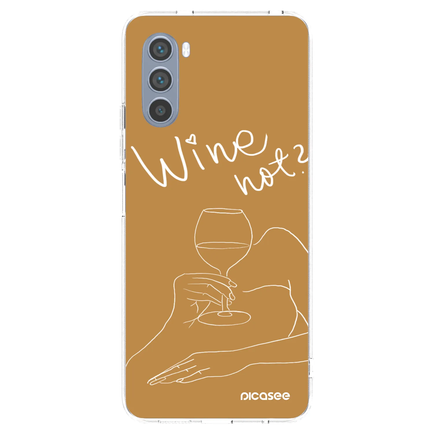 Silikónový prehľadný obal pre Motorola Moto G62 - Wine not