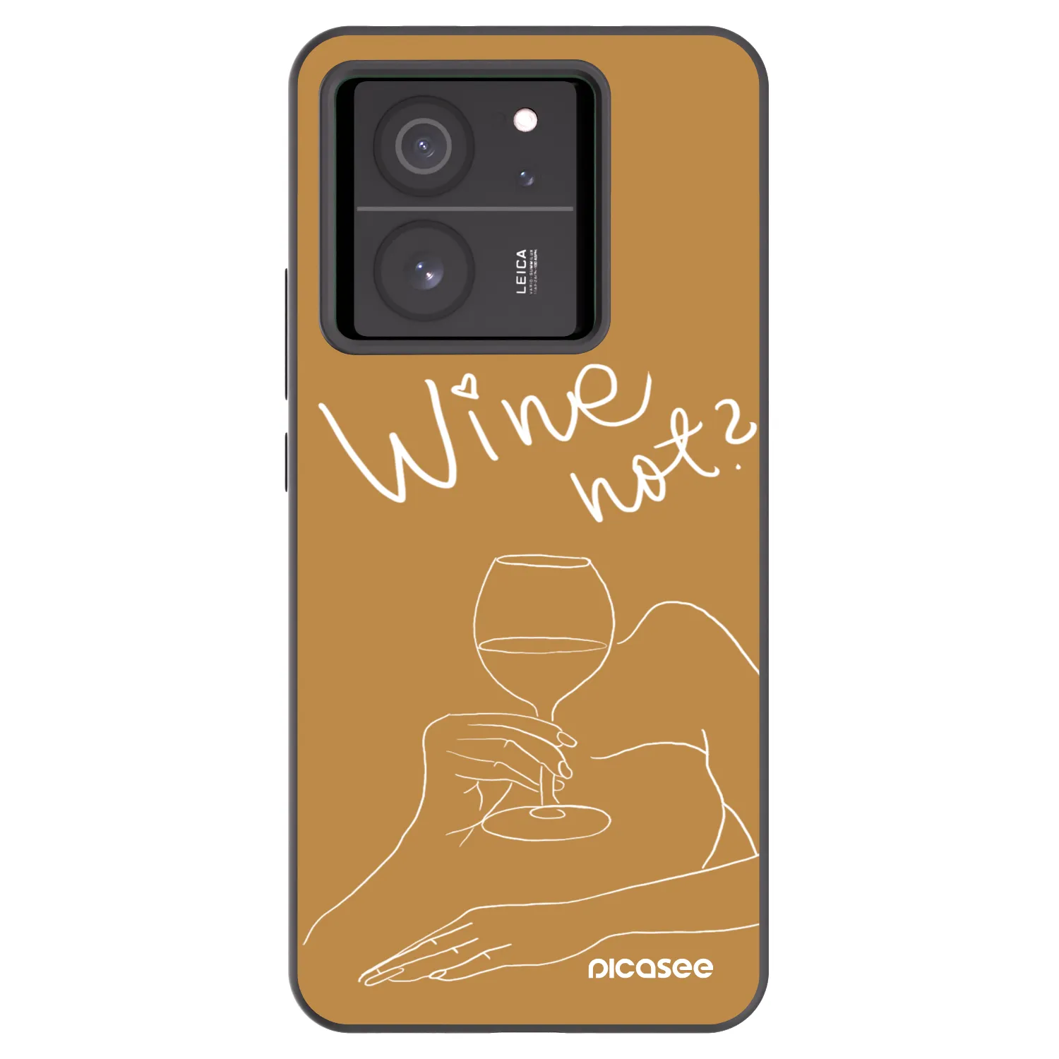 Picasee silikónový čierny obal pre Xiaomi 13T - Wine not