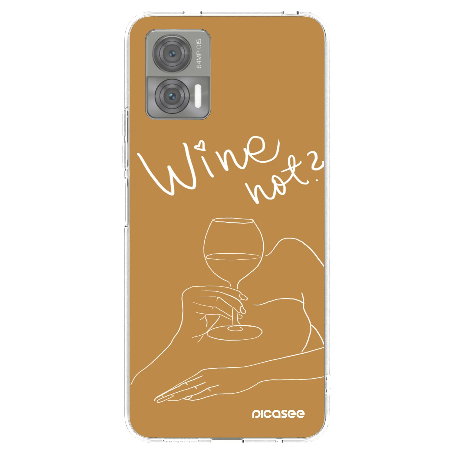 Picasee silikónový prehľadný obal pre Motorola Edge 30 Neo - Wine not