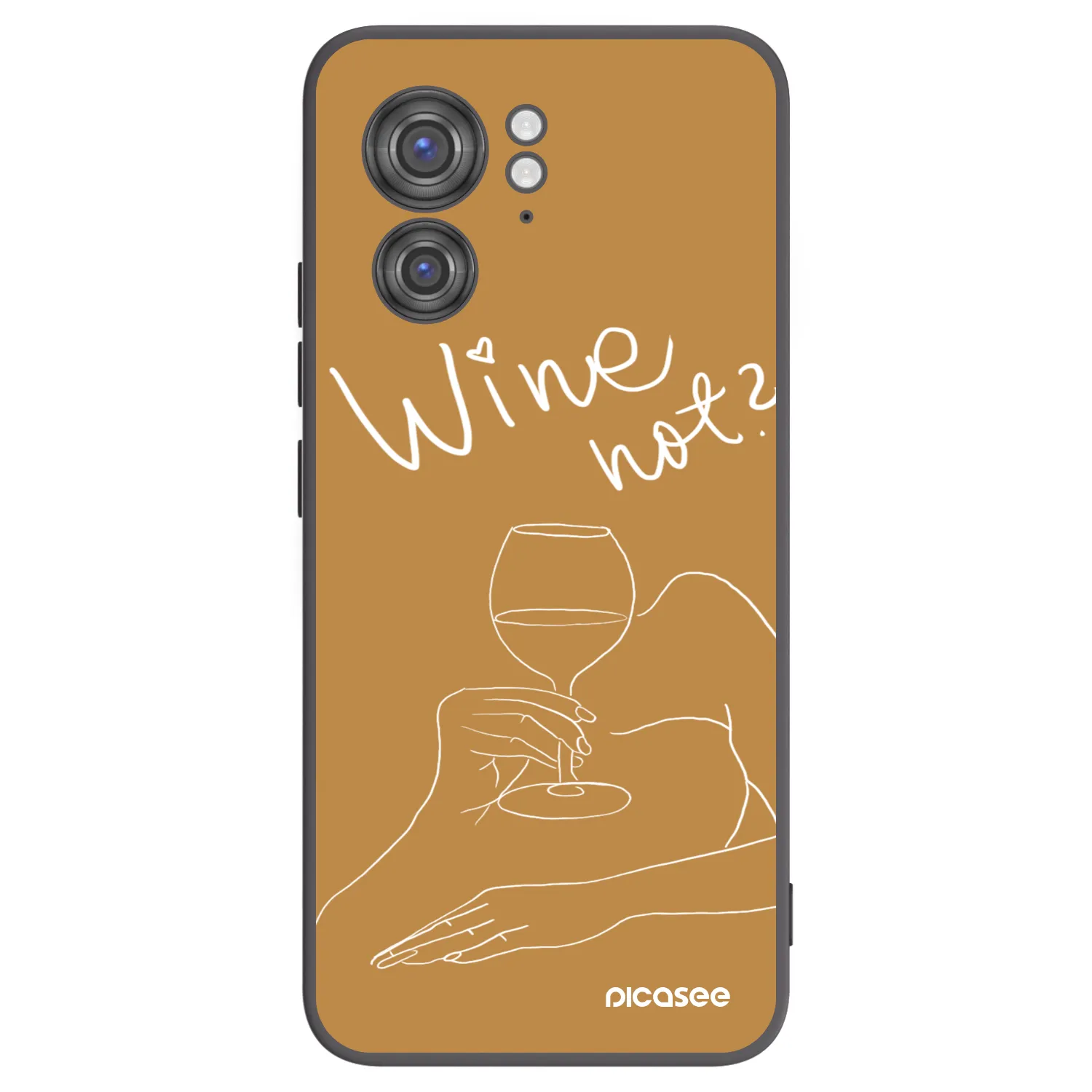 Picasee silikónový čierny obal pre Motorola Edge 40 - Wine not