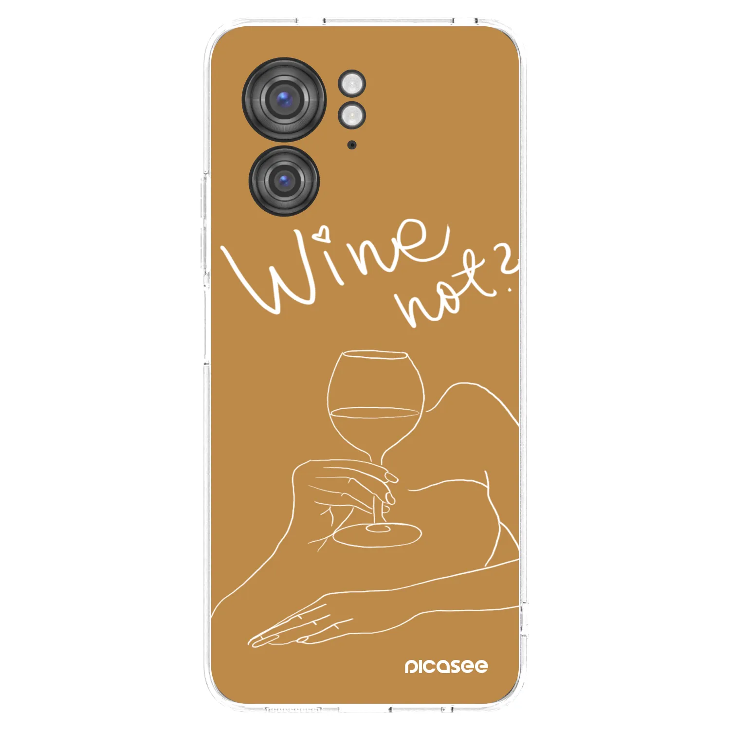 Picasee silikónový prehľadný obal pre Motorola Edge 40 - Wine not