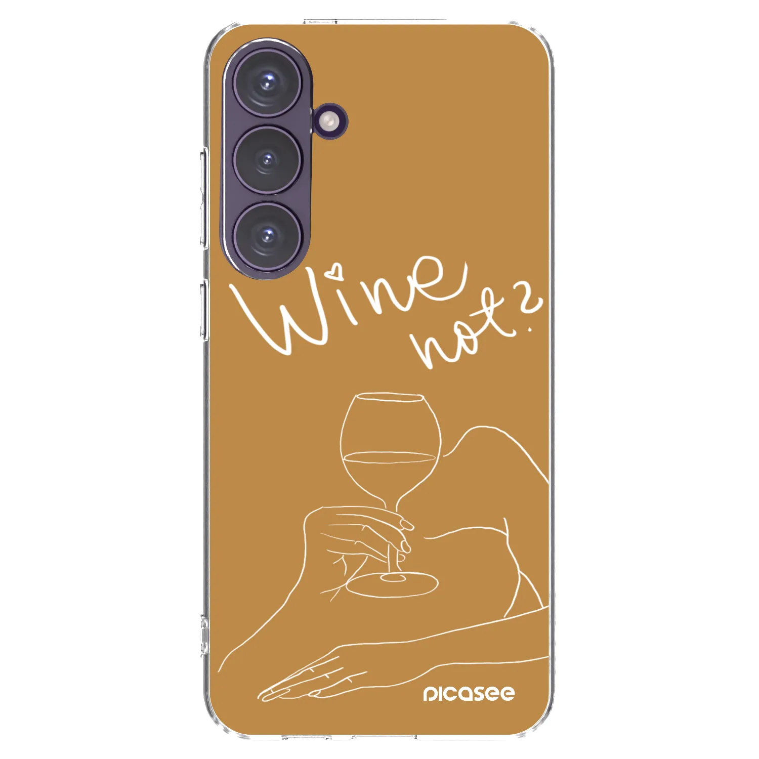Picasee silikónový prehľadný obal pre Samsung Galaxy S24+ S926B 5G - Wine not
