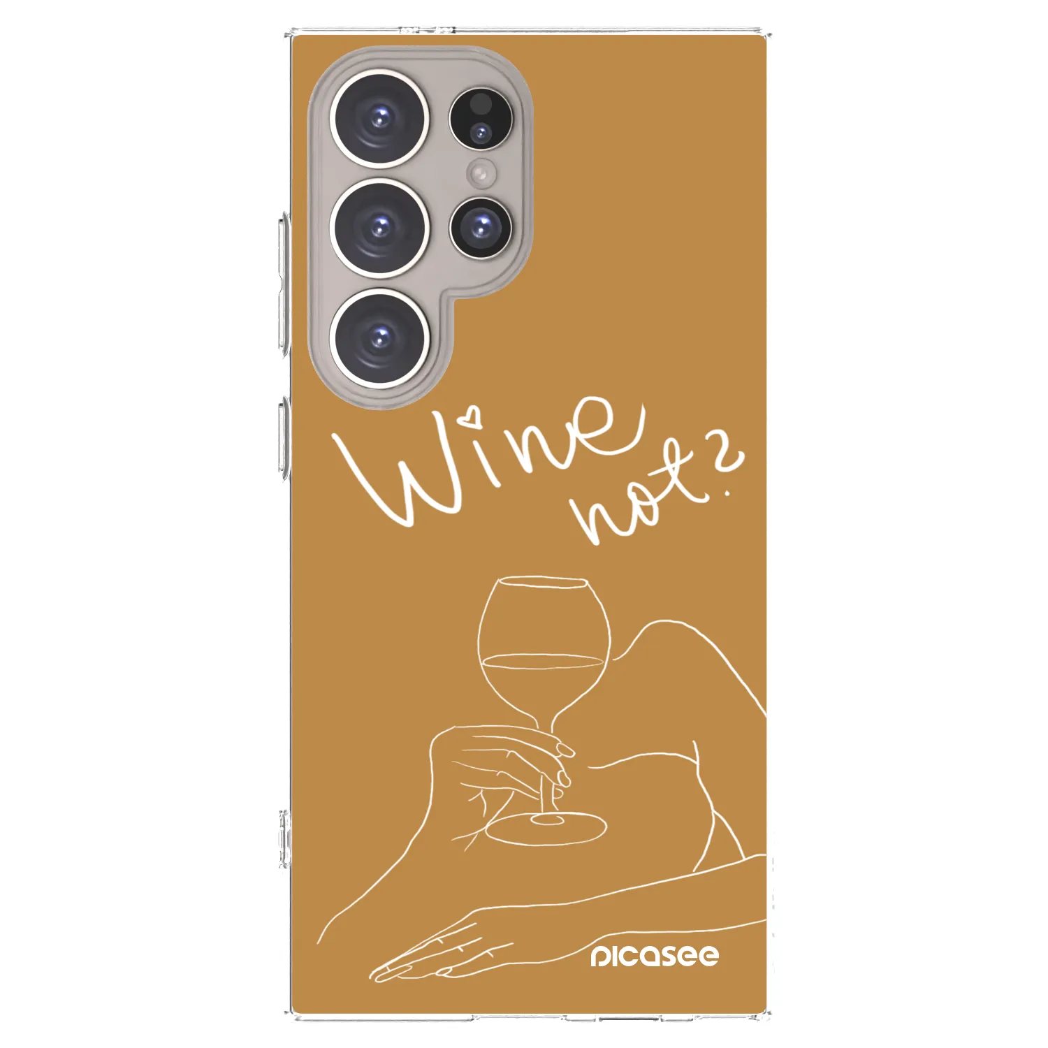 Picasee silikónový prehľadný obal pre Samsung Galaxy S24 Ultra S928B 5G - Wine not