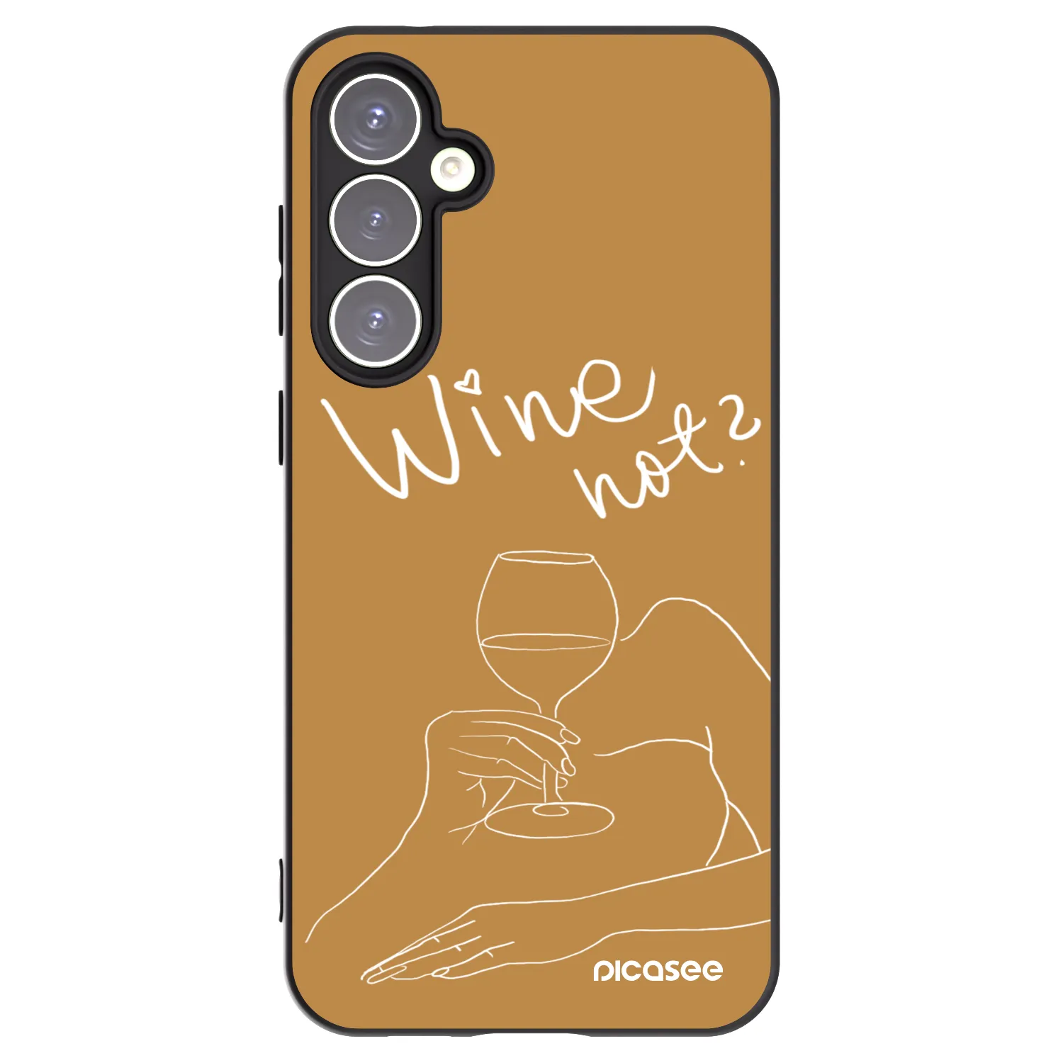 Picasee silikónový čierny obal pre Samsung Galaxy S23 FE S711B - Wine not