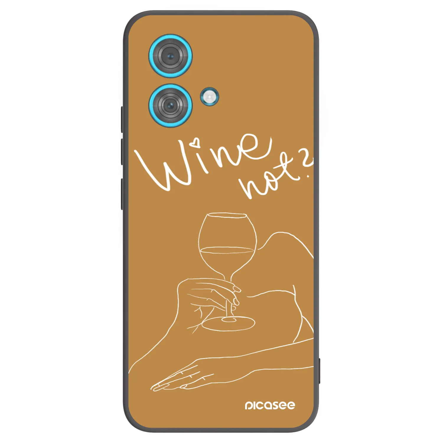 Picasee silikónový čierny obal pre Motorola Edge 40 Neo - Wine not