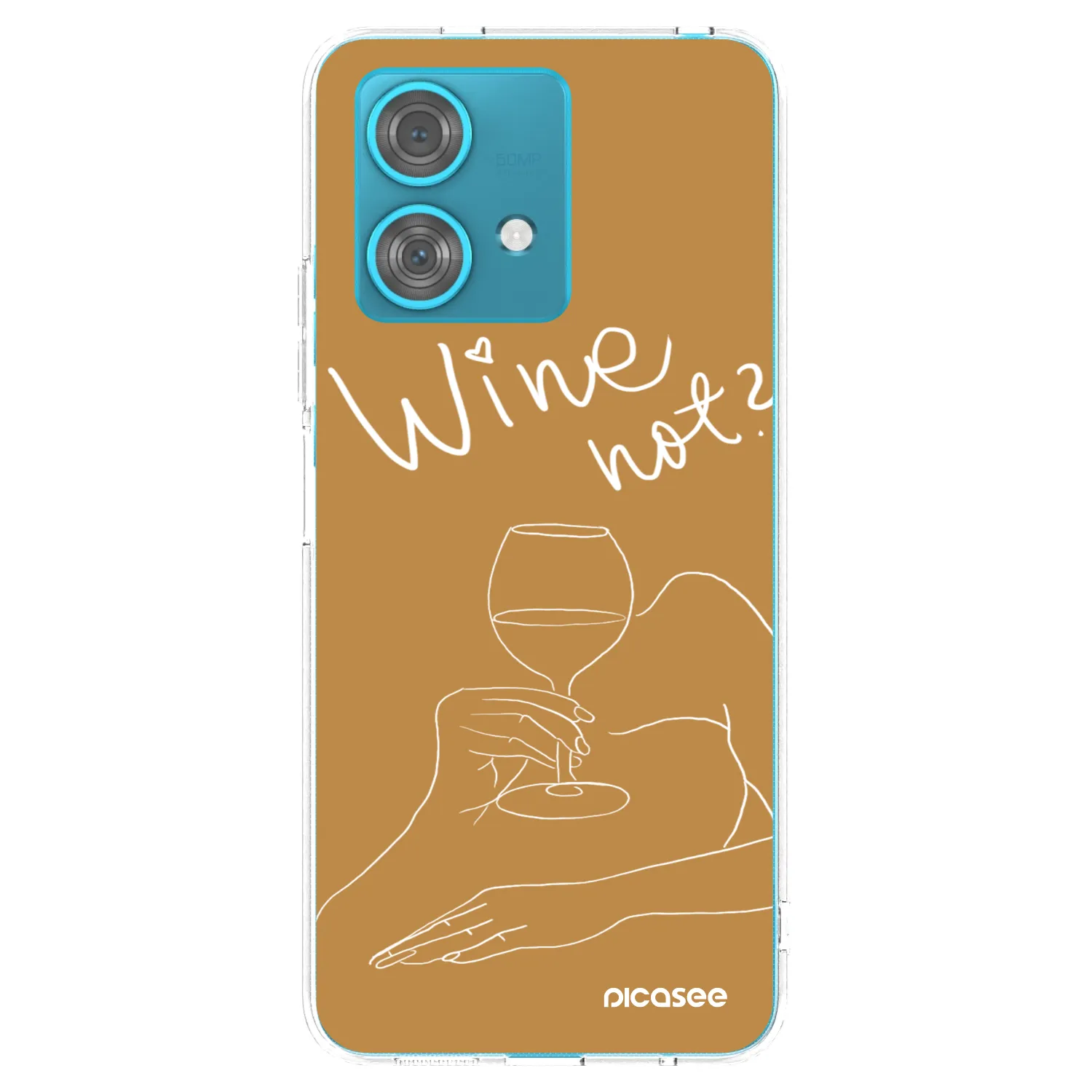 Picasee silikónový prehľadný obal pre Motorola Edge 40 Neo - Wine not