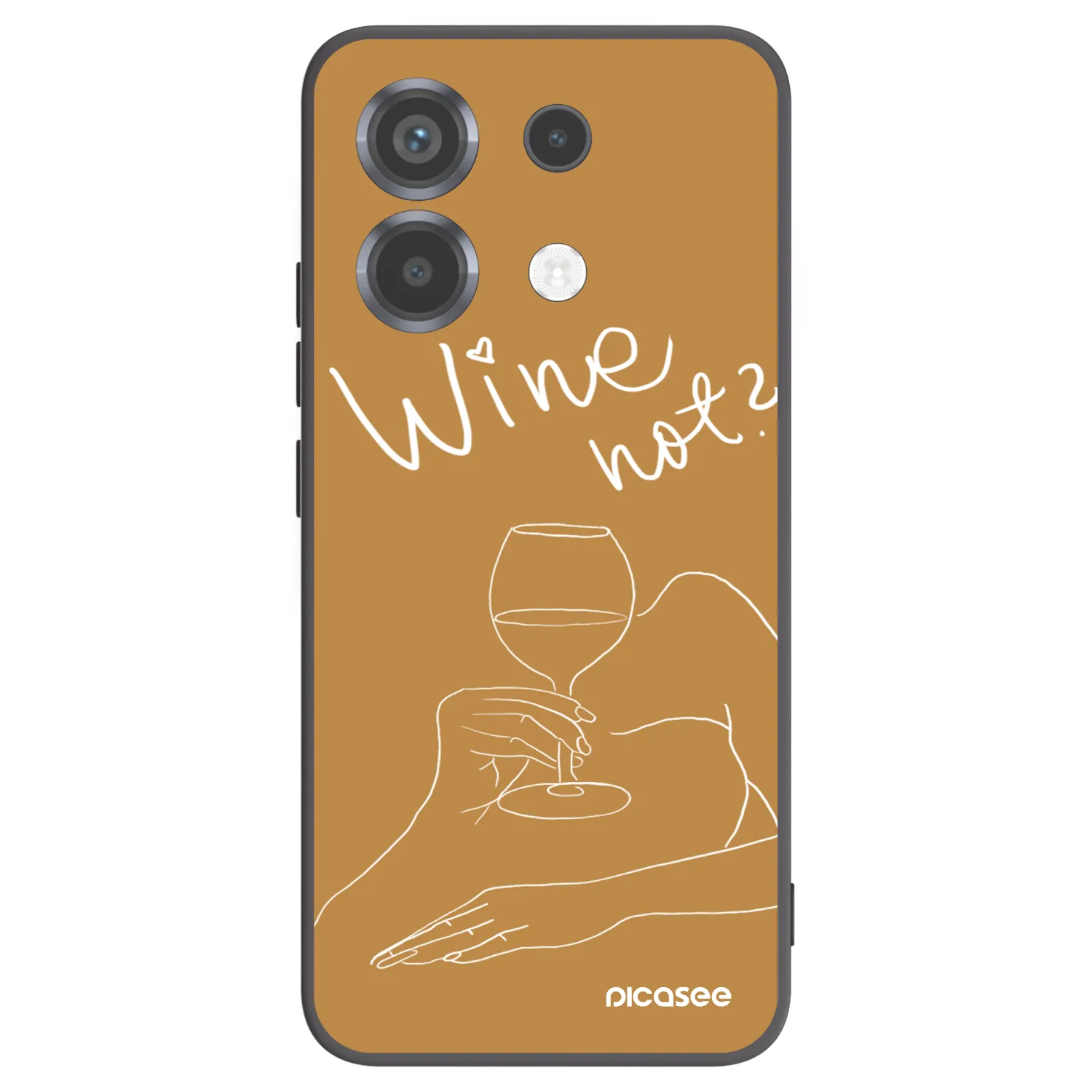 Picasee silikónový čierny obal pre Xiaomi Poco X6 - Wine not