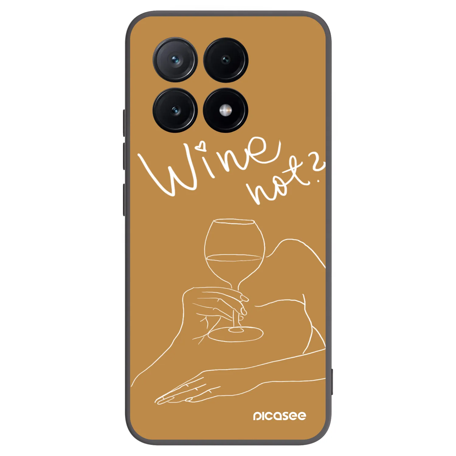 Picasee silikónový čierny obal pre Xiaomi Poco X6 Pro - Wine not