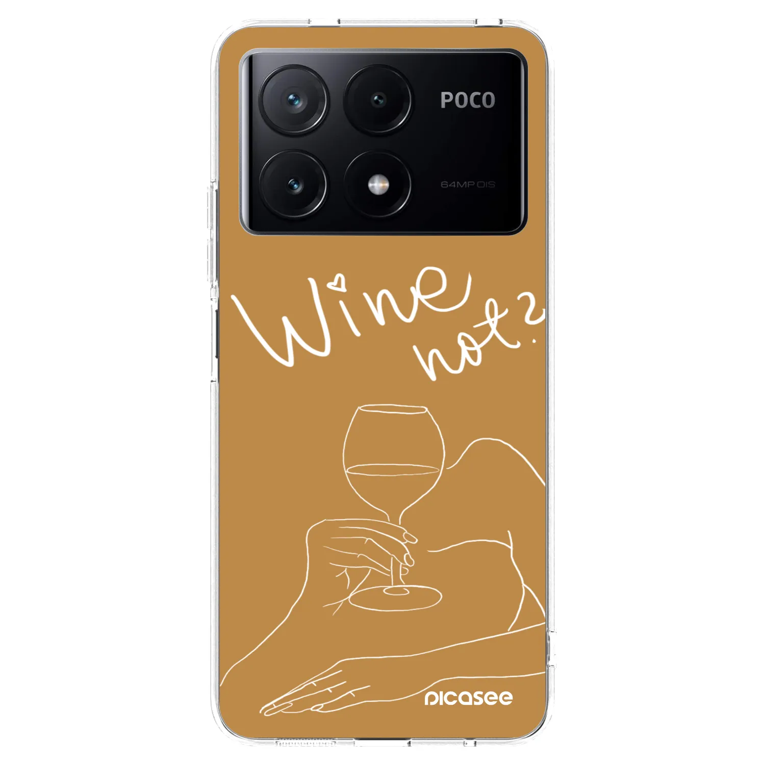 Picasee silikónový prehľadný obal pre Xiaomi Poco X6 Pro - Wine not