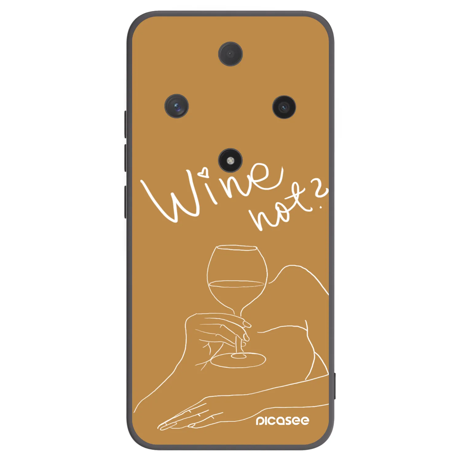 Picasee silikónový čierny obal pre Honor Magic6 Lite 5G - Wine not