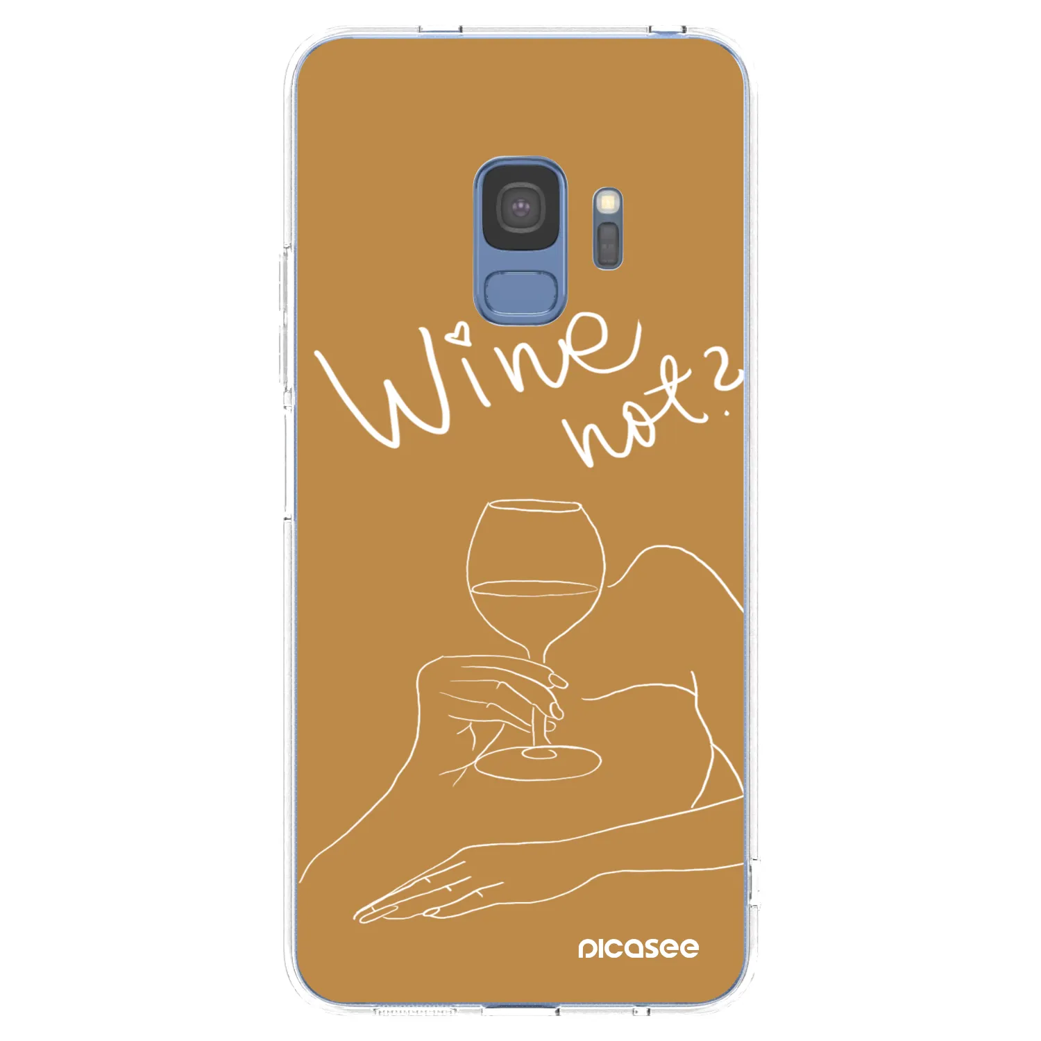 Picasee silikónový prehľadný obal pre Samsung Galaxy S9 G960F - Wine not