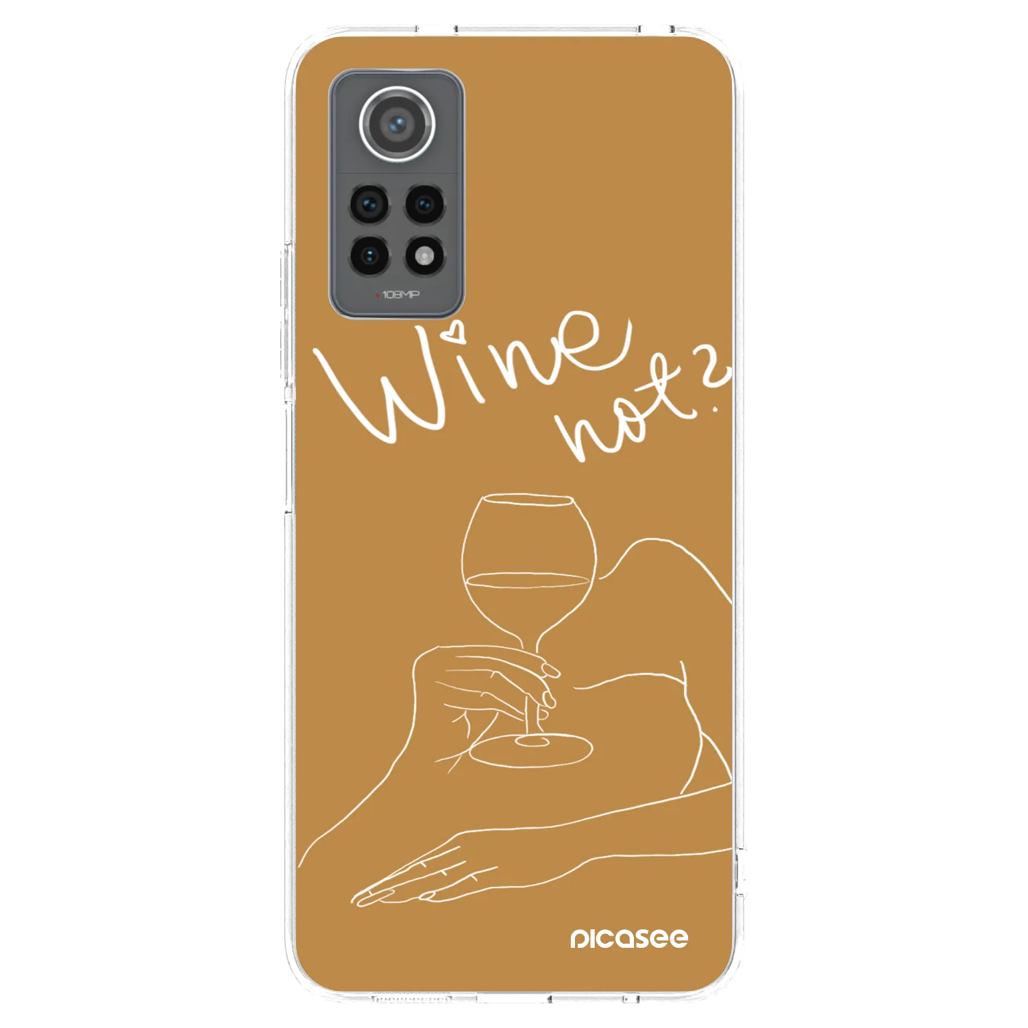 Picasee silikónový prehľadný obal pre Xiaomi Redmi Note 12 Pro 4G - Wine not
