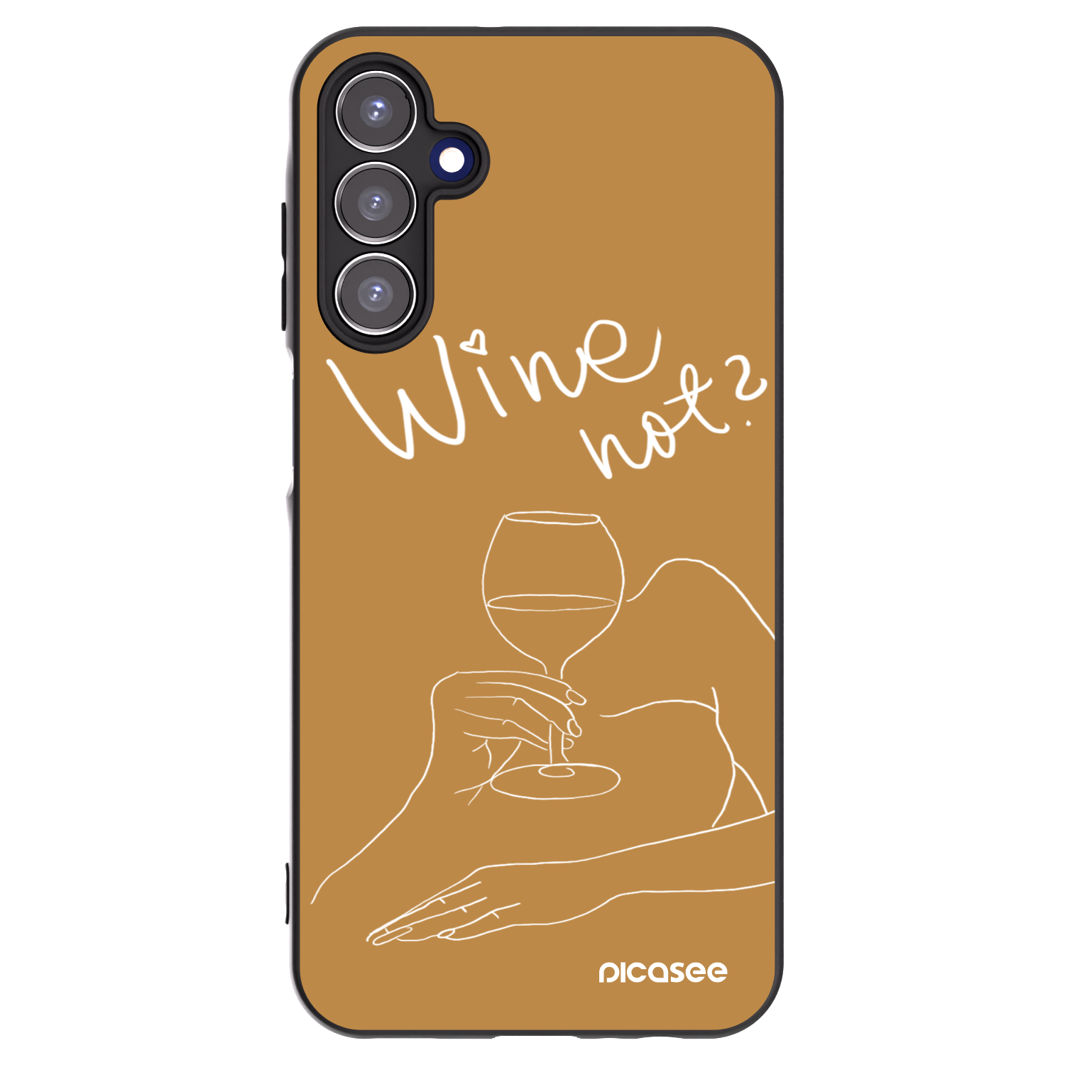 Picasee silikónový čierny obal pre Samsung Galaxy A15 A156B 5G - Wine not