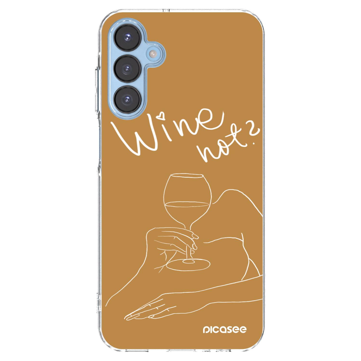 Picasee silikónový prehľadný obal pre Samsung Galaxy A15 A156B 5G - Wine not