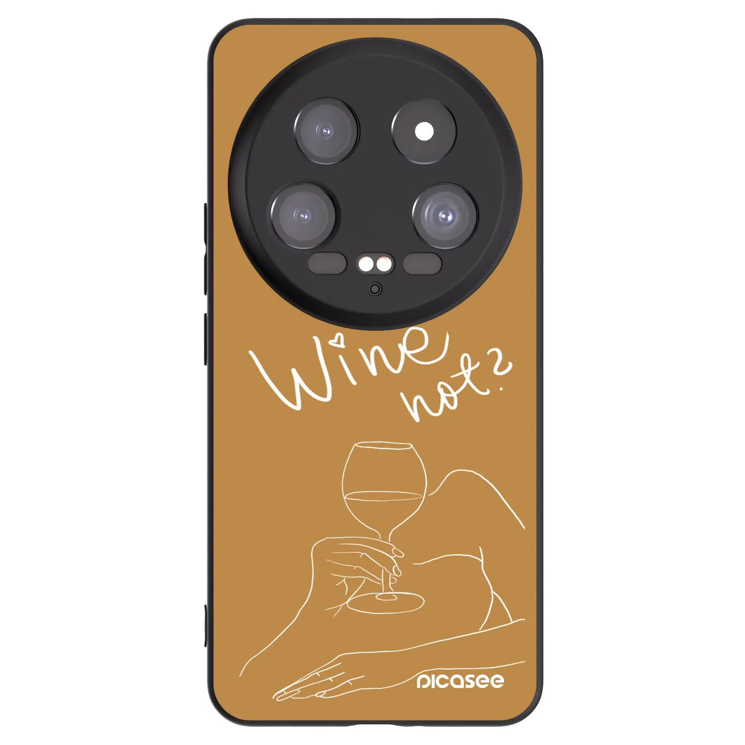 Picasee silikónový čierny obal pre Xiaomi 14 Ultra - Wine not