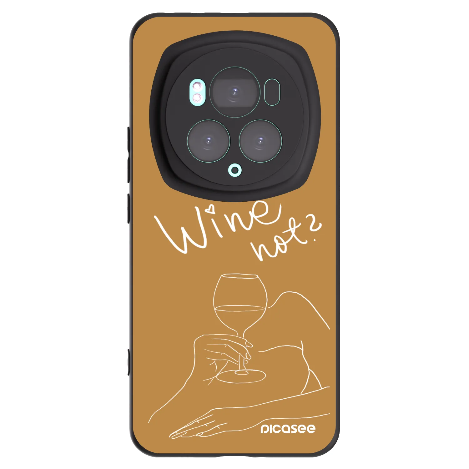 Picasee silikónový čierny obal pre Honor Magic6 Pro - Wine not