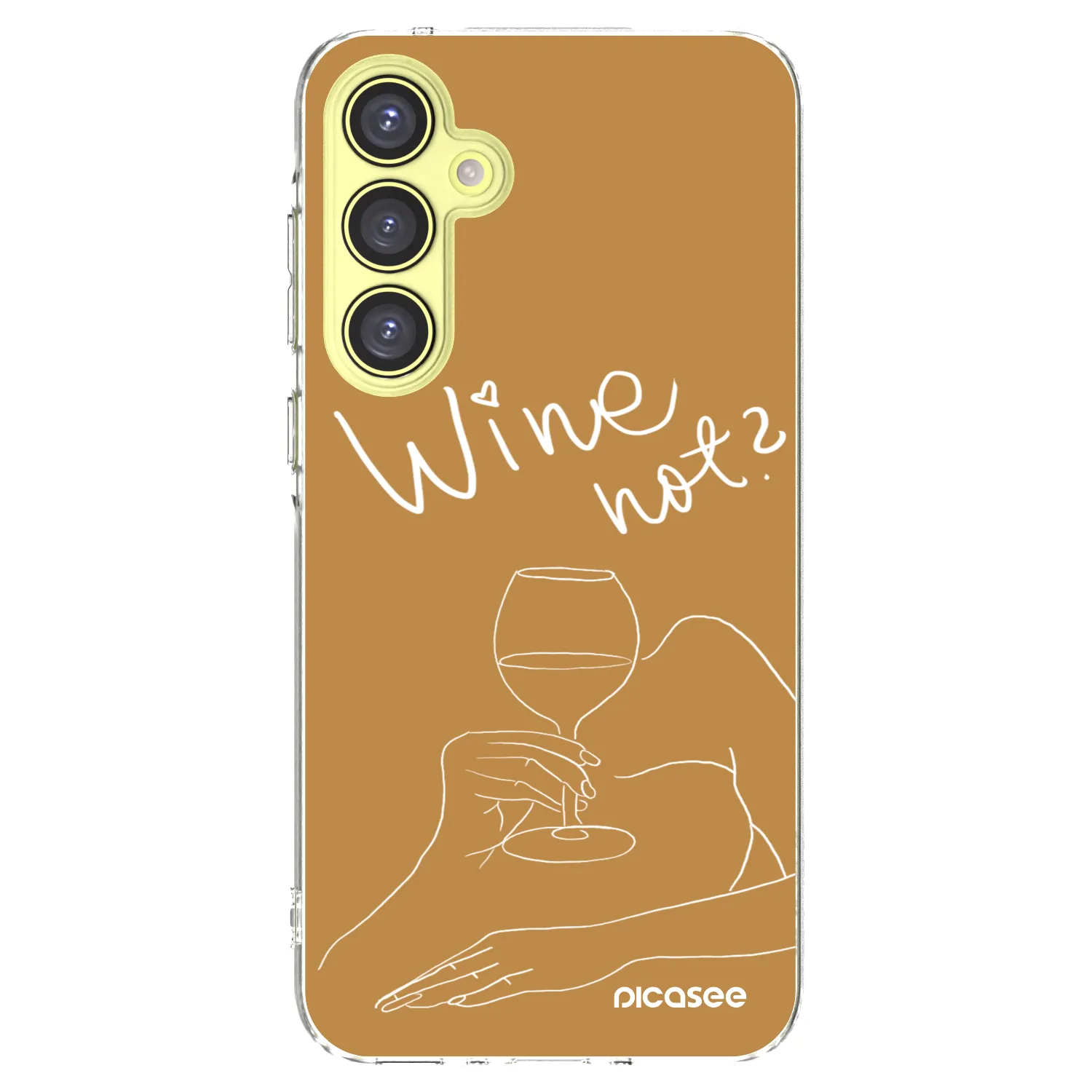 Picasee silikónový prehľadný obal pre Samsung Galaxy A35 5G A356B - Wine not