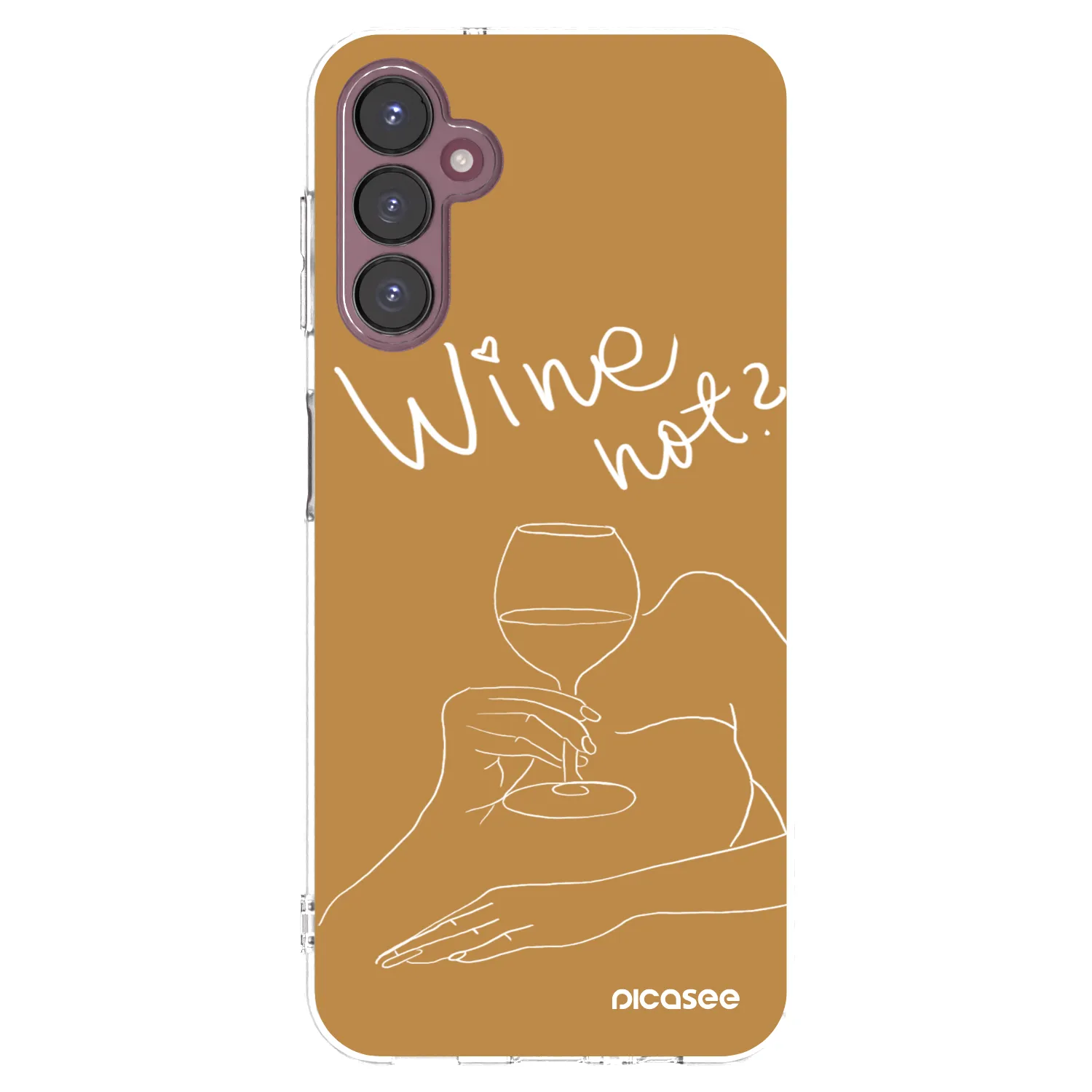 Picasee silikónový prehľadný obal pre Samsung Galaxy A05s A057G - Wine not
