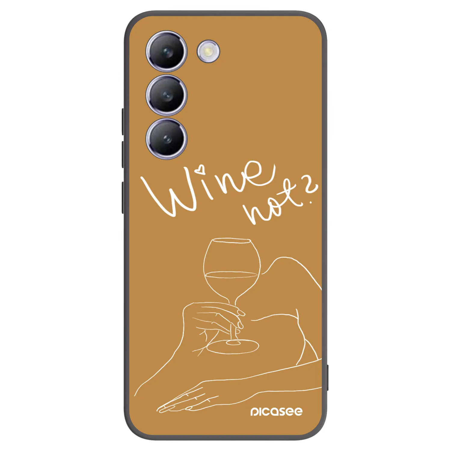 Picasee silikónový čierny obal pre Vivo V40 SE 5G - Wine not