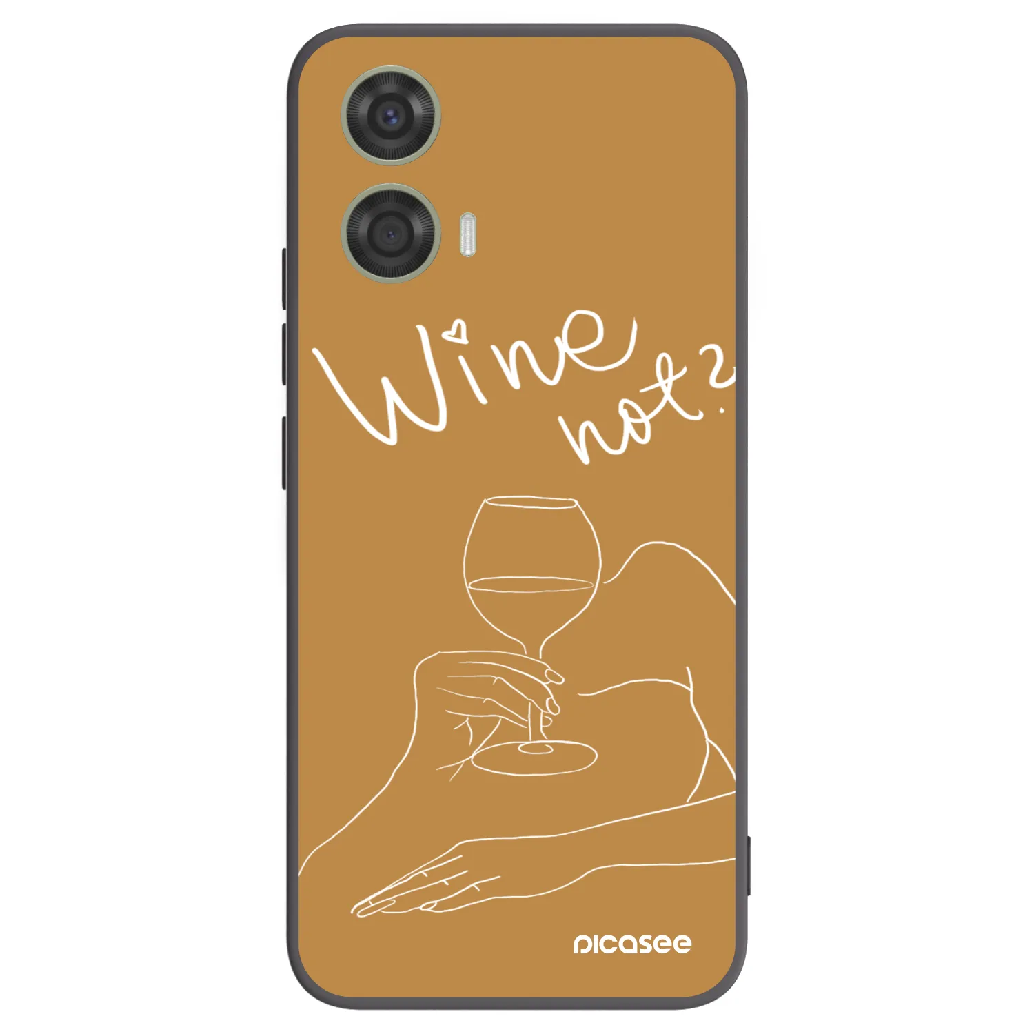 Picasee silikónový čierny obal pre Motorola Moto G24 - Wine not