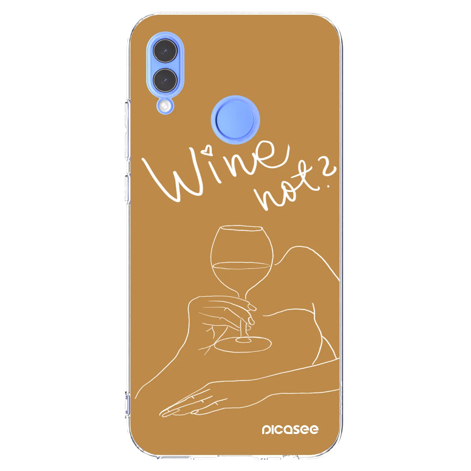 Picasee silikónový prehľadný obal pre Huawei P Smart 2019 - Wine not